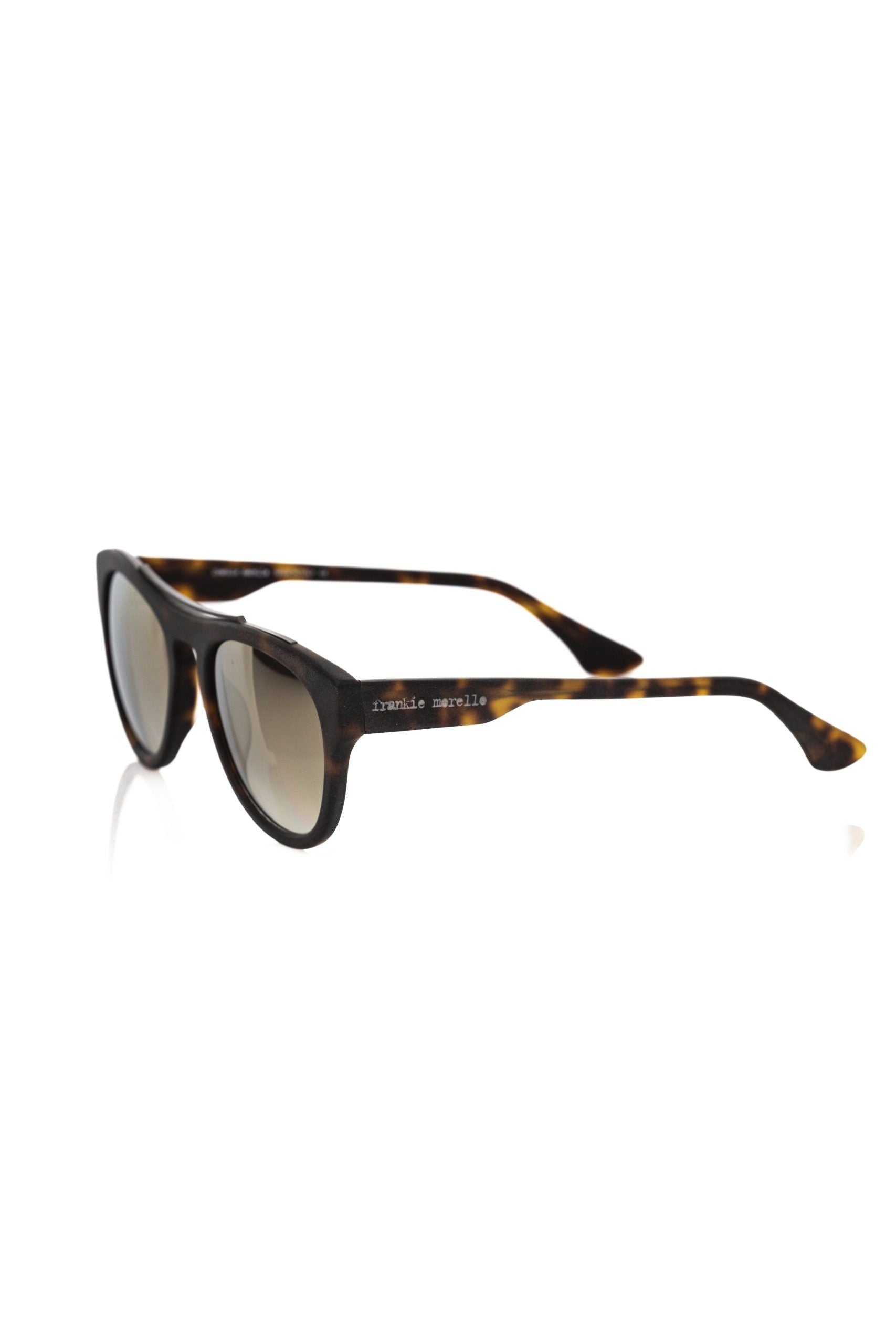 Frankie Morello Brown Acetate Men Sunglass - Luksusmuotia Frankie Morello - Tutustu YVES JAVANNI® 