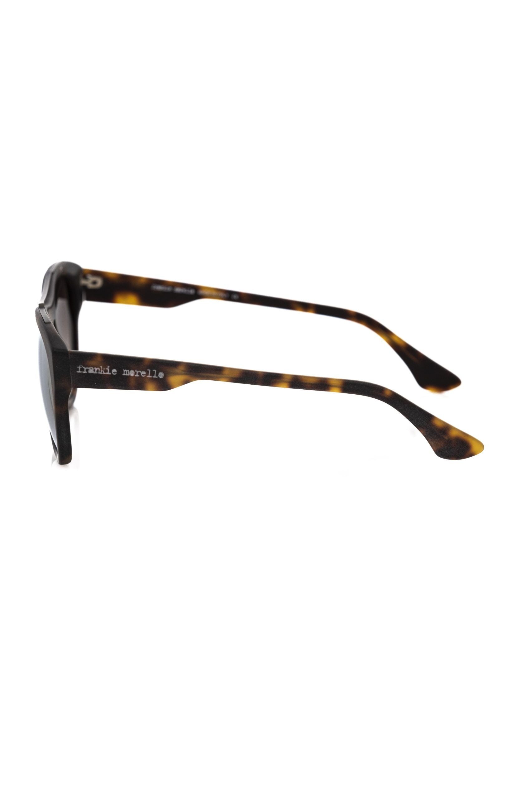 Frankie Morello Brown Acetate Men Sunglass - Luksusmuotia Frankie Morello - Tutustu YVES JAVANNI® 