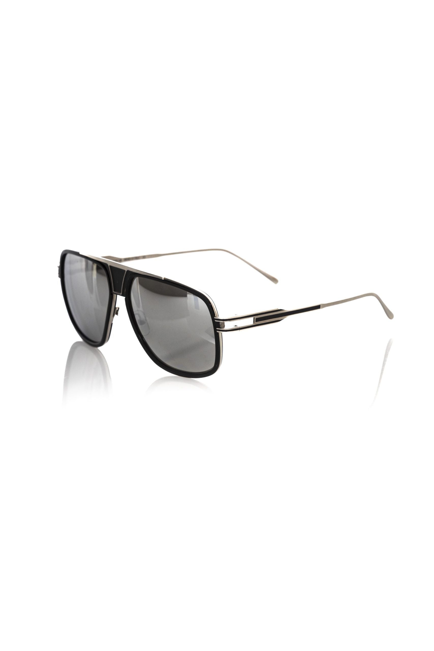 Frankie Morello Black Metallic Fiber Men Sunglass - Luksusmuotia Frankie Morello - Tutustu YVES JAVANNI® 