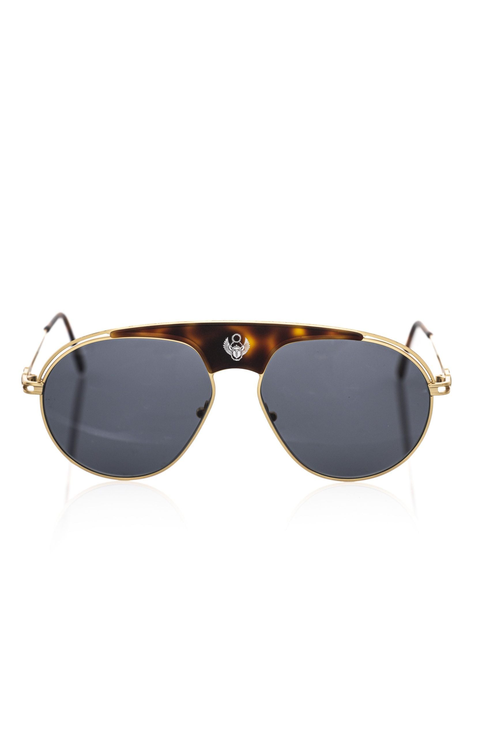 Frankie Morello Brown Metallic Fiber Men Sunglass - Luksusmuotia Frankie Morello - Tutustu YVES JAVANNI® 