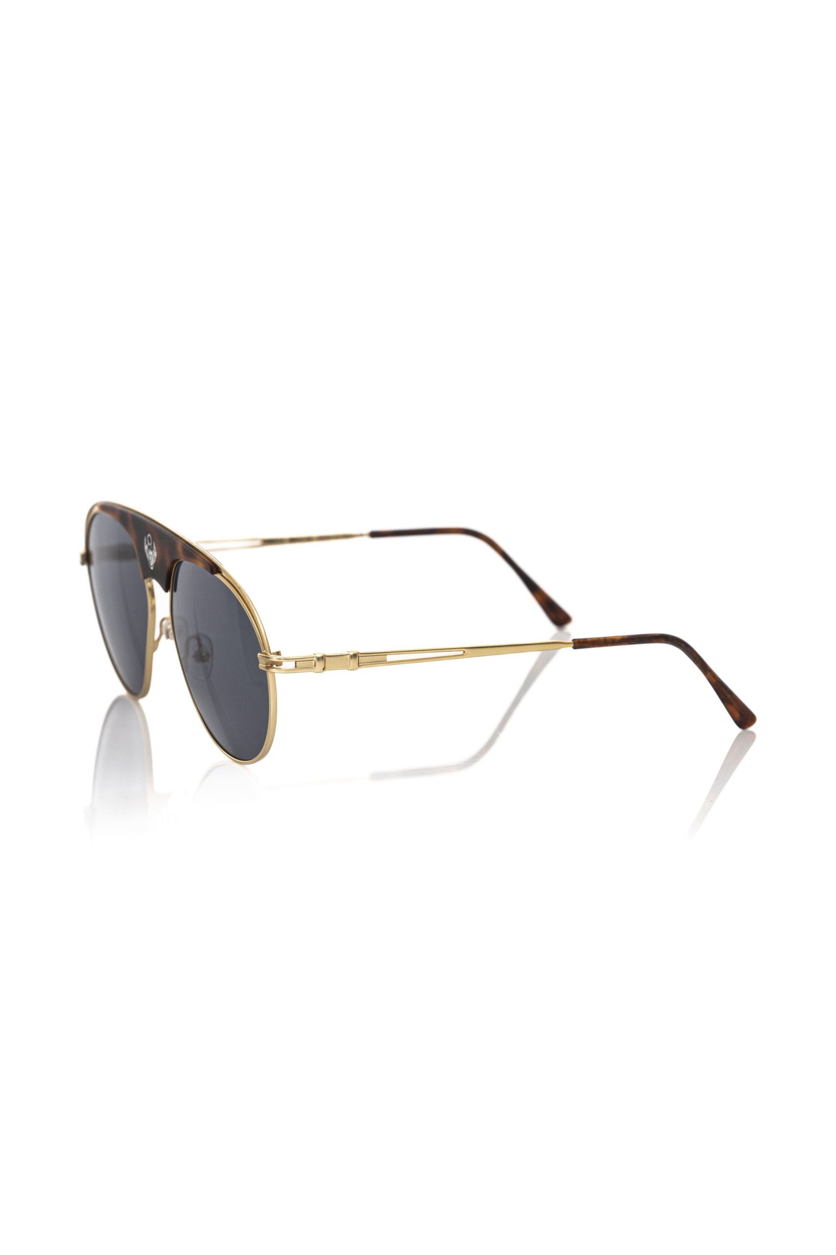 Frankie Morello Brown Metallic Fiber Men Sunglass - Luksusmuotia Frankie Morello - Tutustu YVES JAVANNI® 