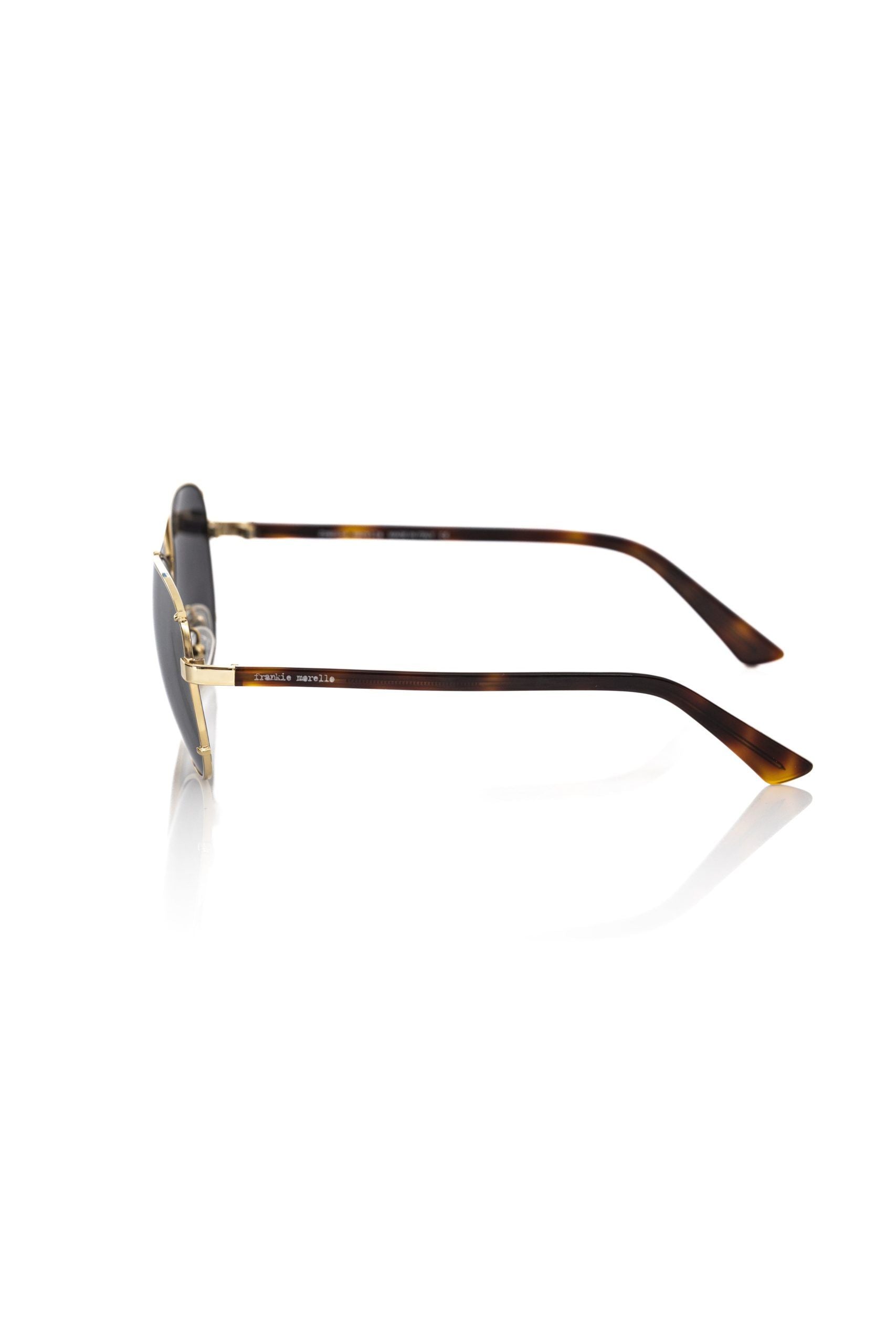 Frankie Morello Gold Metallic Men Sunglass - Luksusmuotia Frankie Morello - Tutustu YVES JAVANNI® 