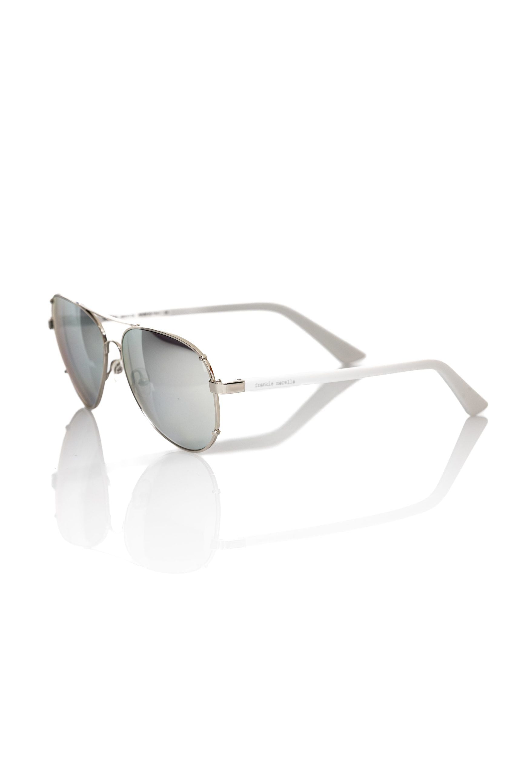 Frankie Morello Silver Metallic Men Sunglass - Luksusmuotia Frankie Morello - Tutustu YVES JAVANNI® 