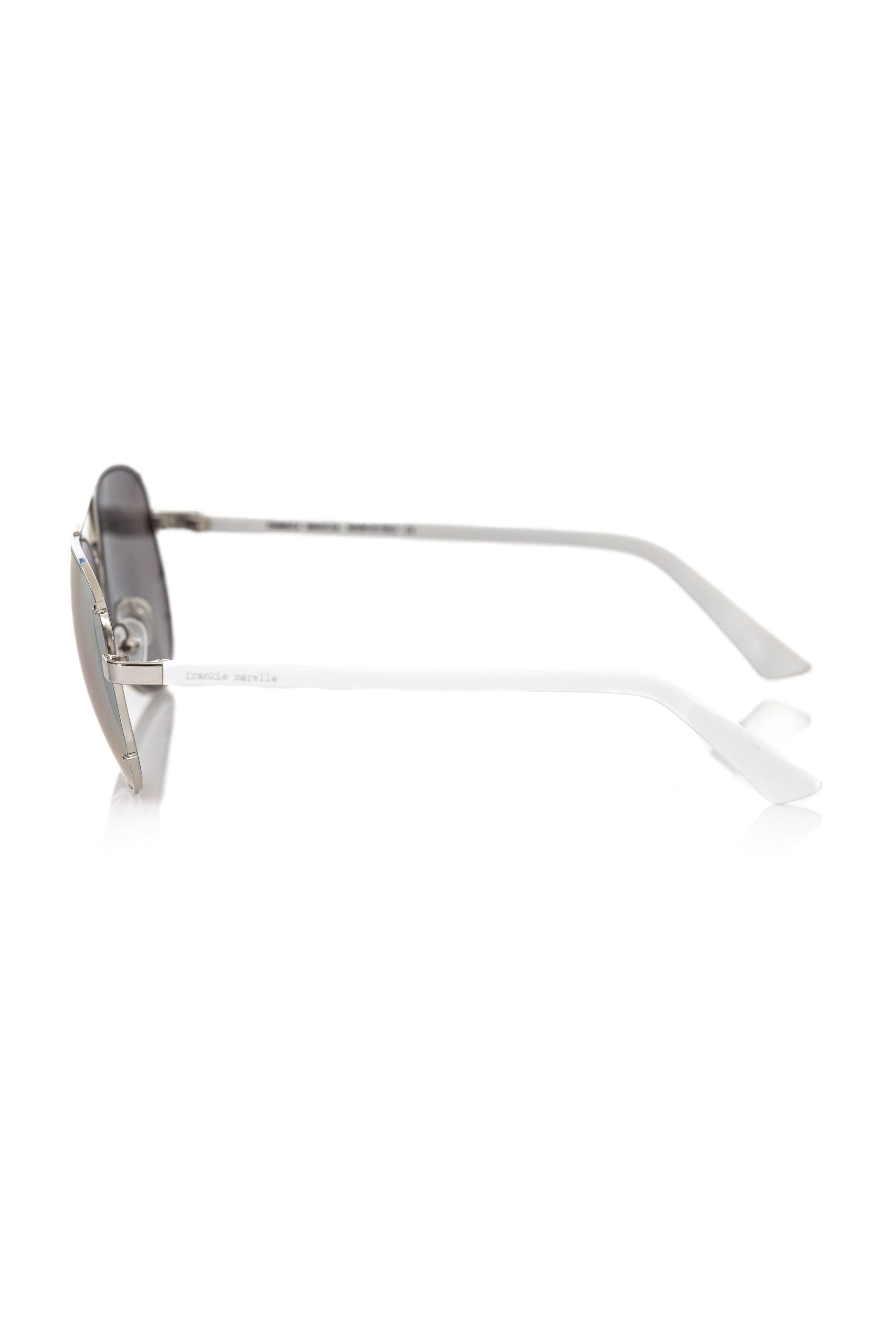 Frankie Morello Silver Metallic Men Sunglass - Luksusmuotia Frankie Morello - Tutustu YVES JAVANNI® 