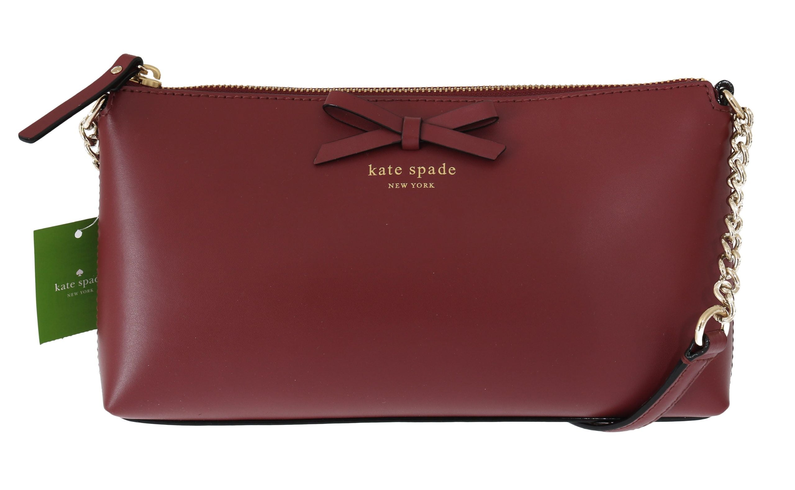 Kate Spade Elegant Bordeaux Leather Crossbody - Luksusmuotia Kate Spade - Tutustu YVES JAVANNI® 