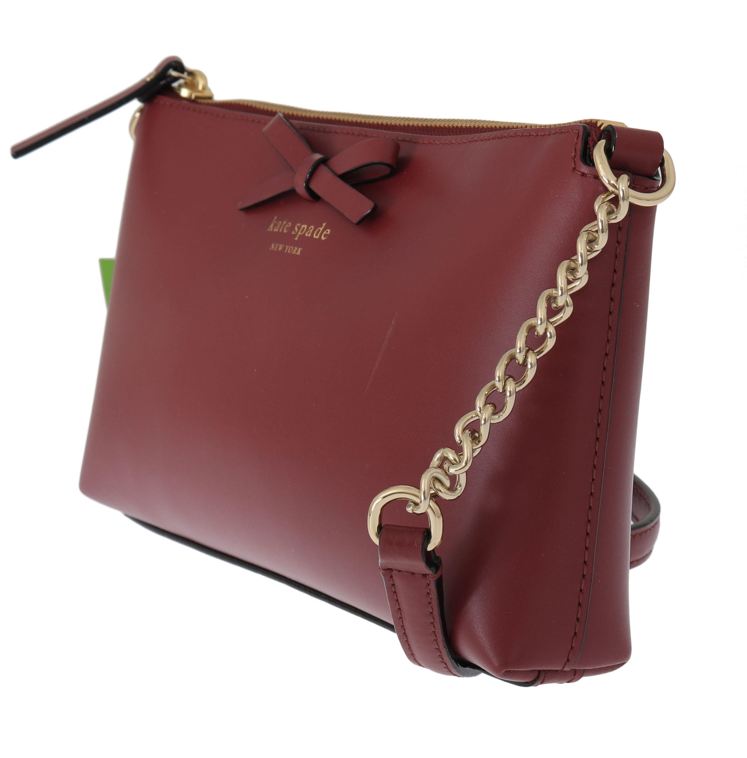 Kate Spade Elegant Bordeaux Leather Crossbody - Luksusmuotia Kate Spade - Tutustu YVES JAVANNI® 