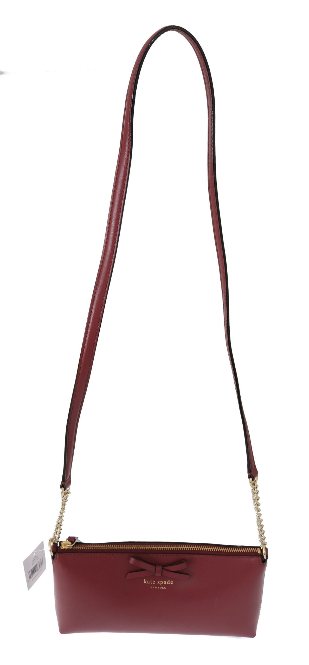 Kate Spade Elegant Bordeaux Leather Crossbody - Luksusmuotia Kate Spade - Tutustu YVES JAVANNI® 