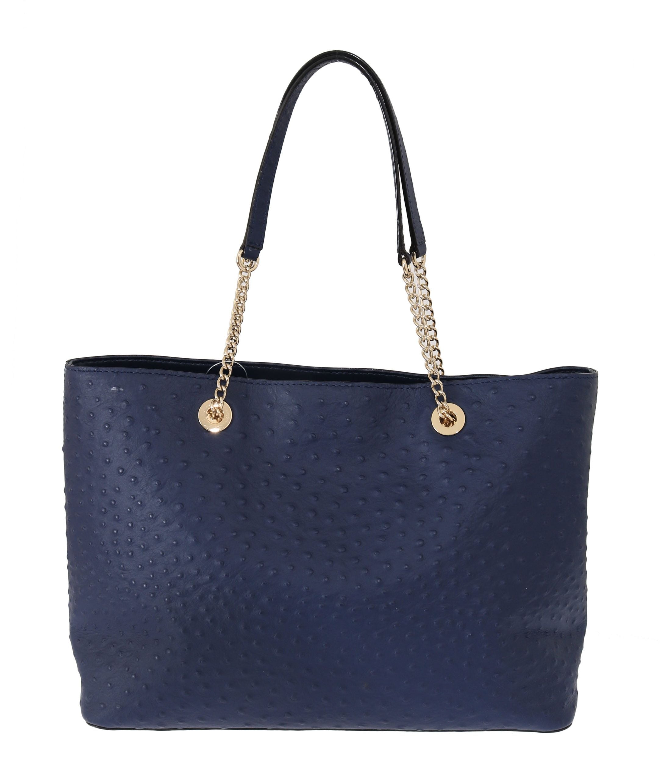 Kate Spade Elegant Ostrich Leather Handbag in Blue - Luksuslaukut ja asusteet Kate Spade - Tutustu YVES JAVANNI® 