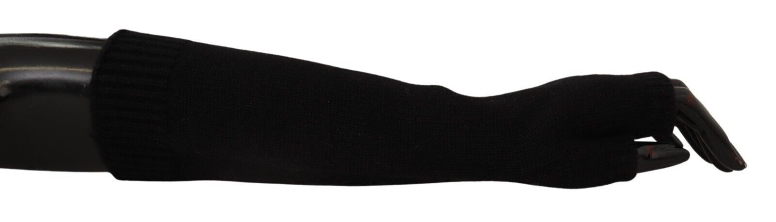 Dolce & Gabbana Elegant Black Cashmere Fingerless Gloves - Luksuslaukut ja asusteet Dolce & Gabbana - Tutustu YVES JAVANNI® 