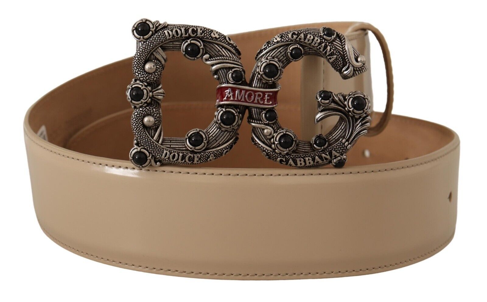 Dolce & Gabbana Vintage-Brass Logo Pearl Embellished Belt - Luksuslaukut ja asusteet Dolce & Gabbana - Tutustu YVES JAVANNI® 