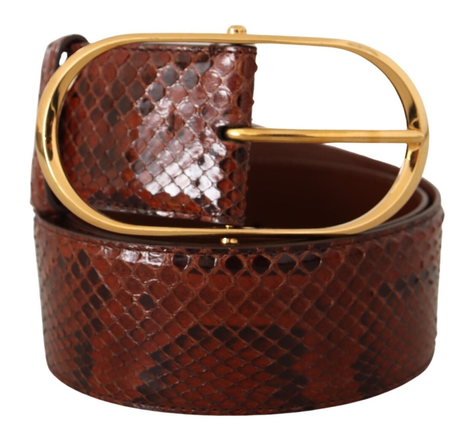 Dolce & Gabbana Elegant Python Snake Skin Leather Belt - Luksusmuotia Dolce & Gabbana - Tutustu YVES JAVANNI® 