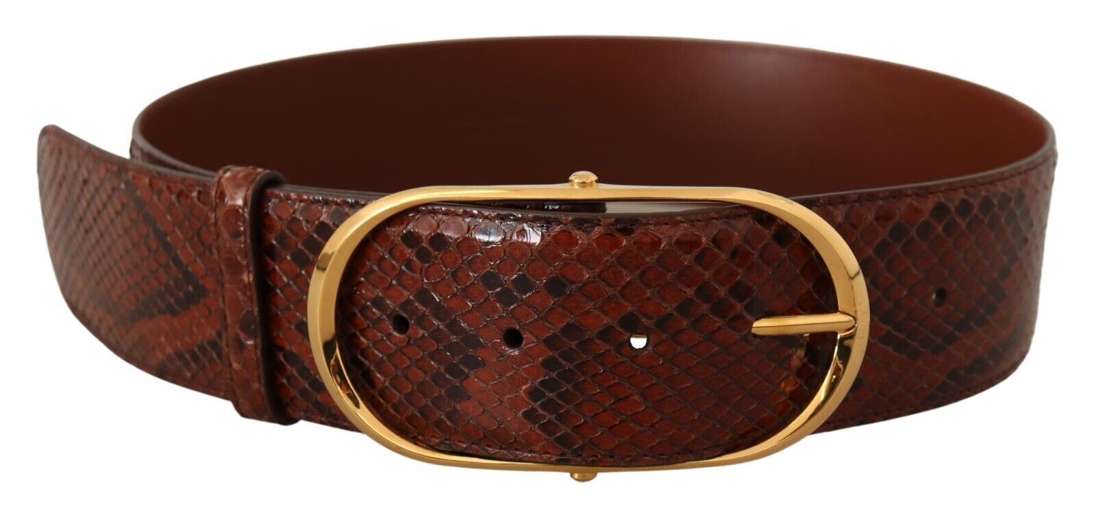 Dolce & Gabbana Elegant Python Snake Skin Leather Belt - Luksusmuotia Dolce & Gabbana - Tutustu YVES JAVANNI® 