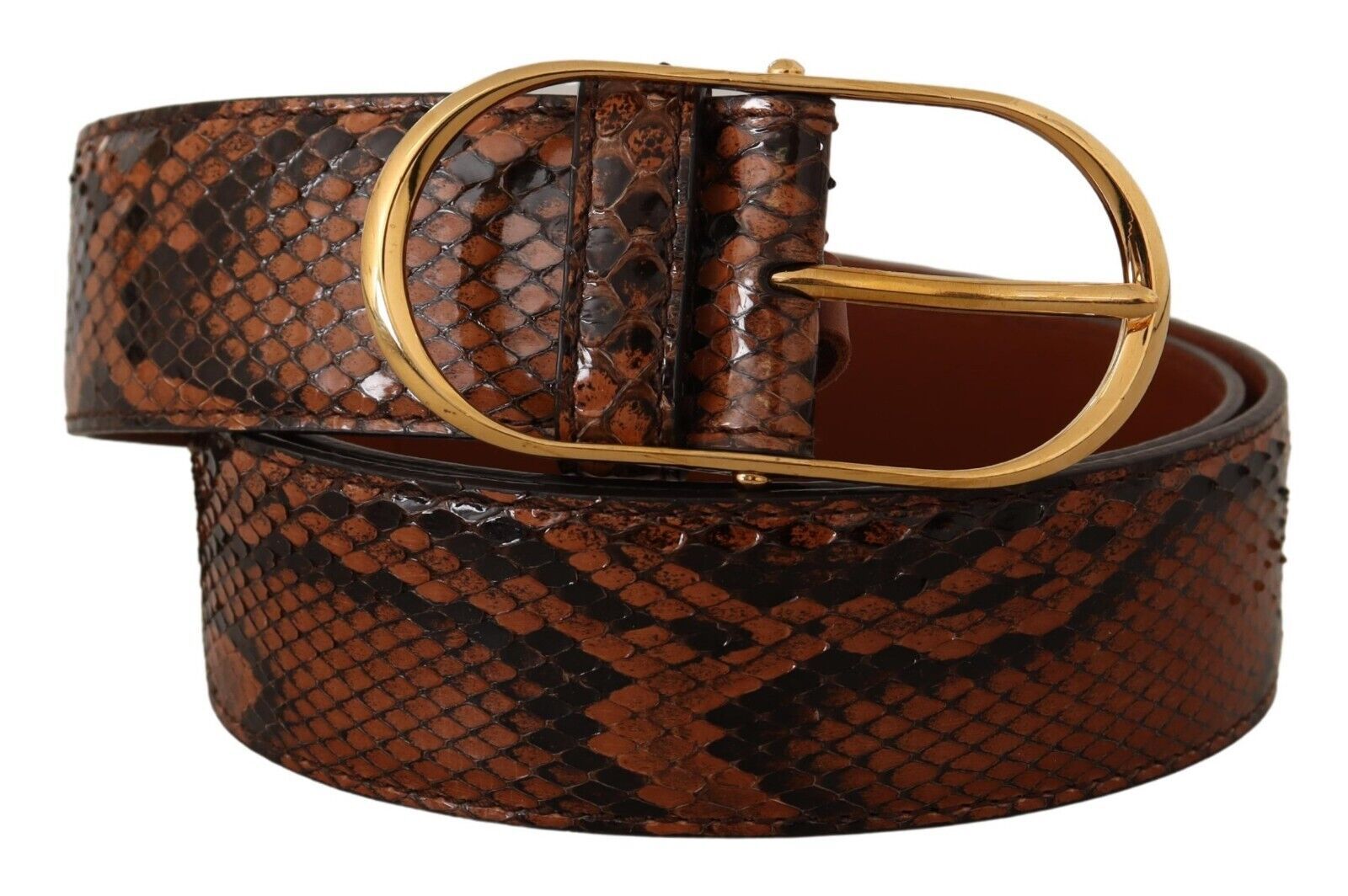 Dolce & Gabbana Elegant Leather Belt with Gold Buckle - Luksuslaukut ja asusteet Dolce & Gabbana - Tutustu YVES JAVANNI® 