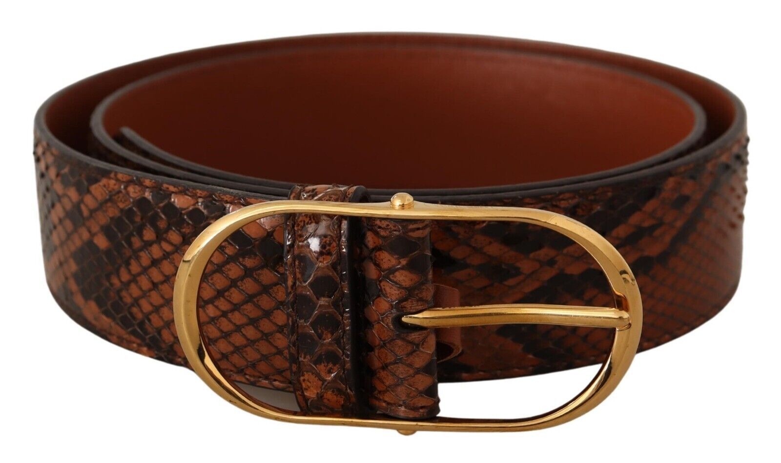 Dolce & Gabbana Elegant Leather Belt with Gold Buckle - Luksuslaukut ja asusteet Dolce & Gabbana - Tutustu YVES JAVANNI® 