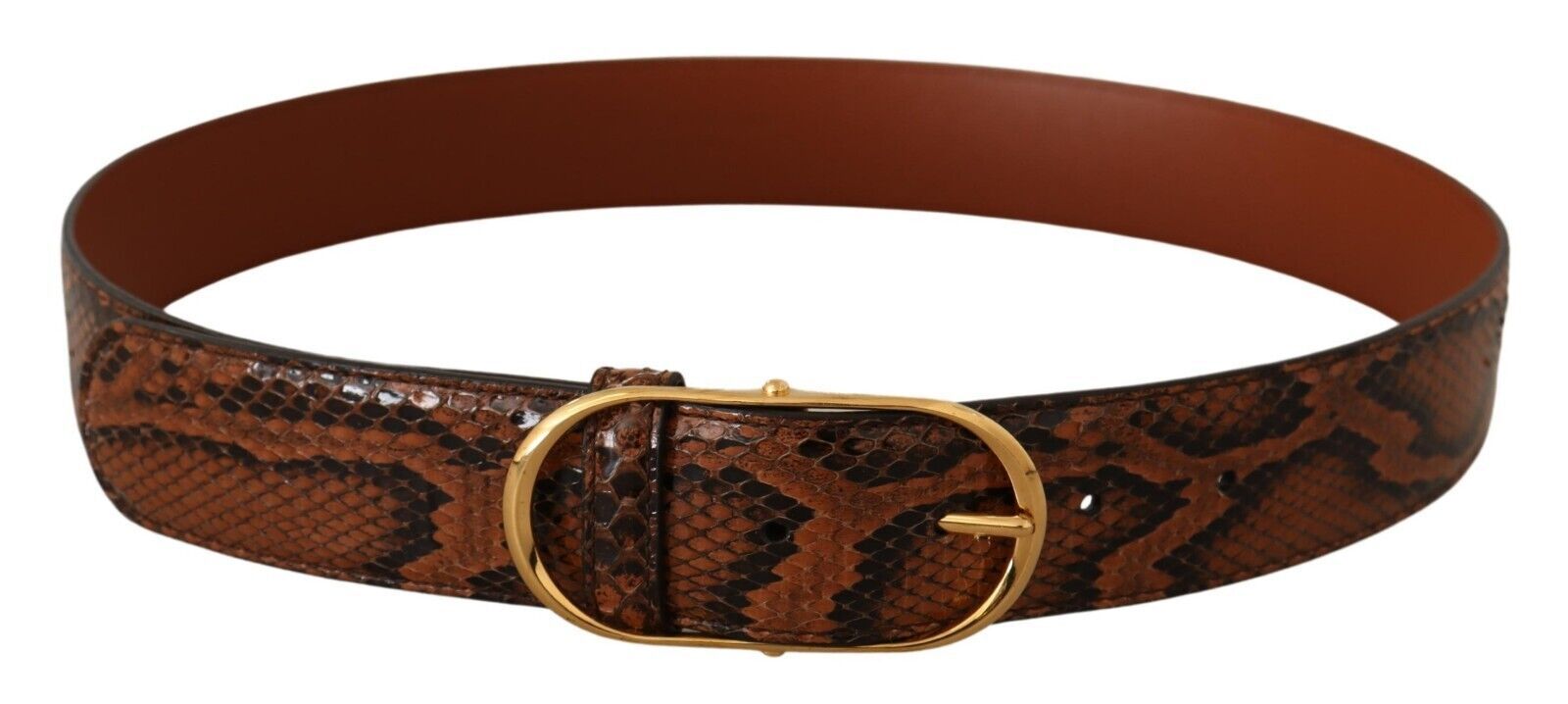 Dolce & Gabbana Elegant Leather Belt with Gold Buckle - Luksuslaukut ja asusteet Dolce & Gabbana - Tutustu YVES JAVANNI® 