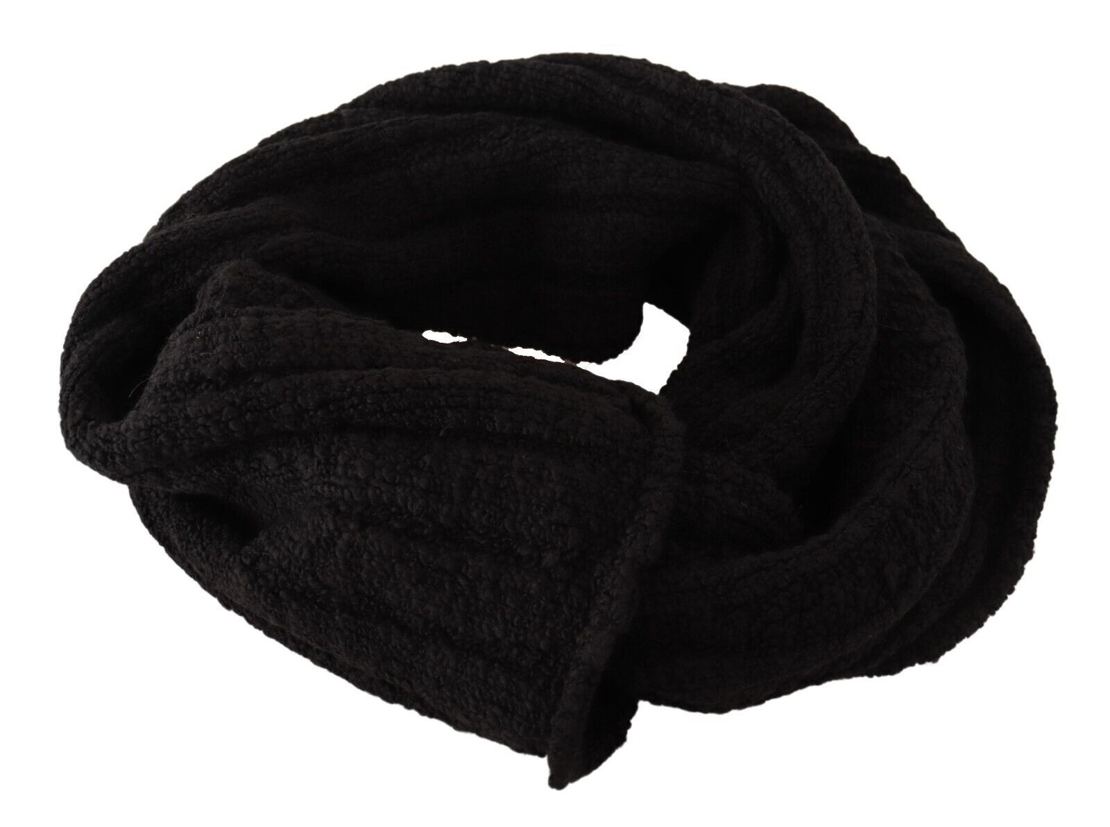 Dolce & Gabbana Elegance Unleashed Black Wool Scarf - Luksusmuotia Dolce & Gabbana - Tutustu YVES JAVANNI® 