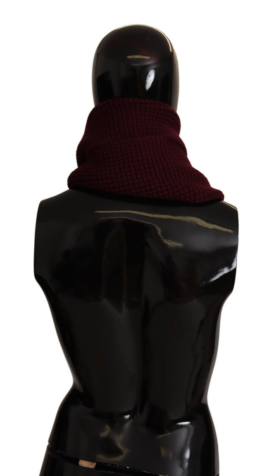 Dolce & Gabbana Elegant Cashmere Knit Scarf in Dark Red - Luksusmuotia Dolce & Gabbana - Tutustu YVES JAVANNI® 