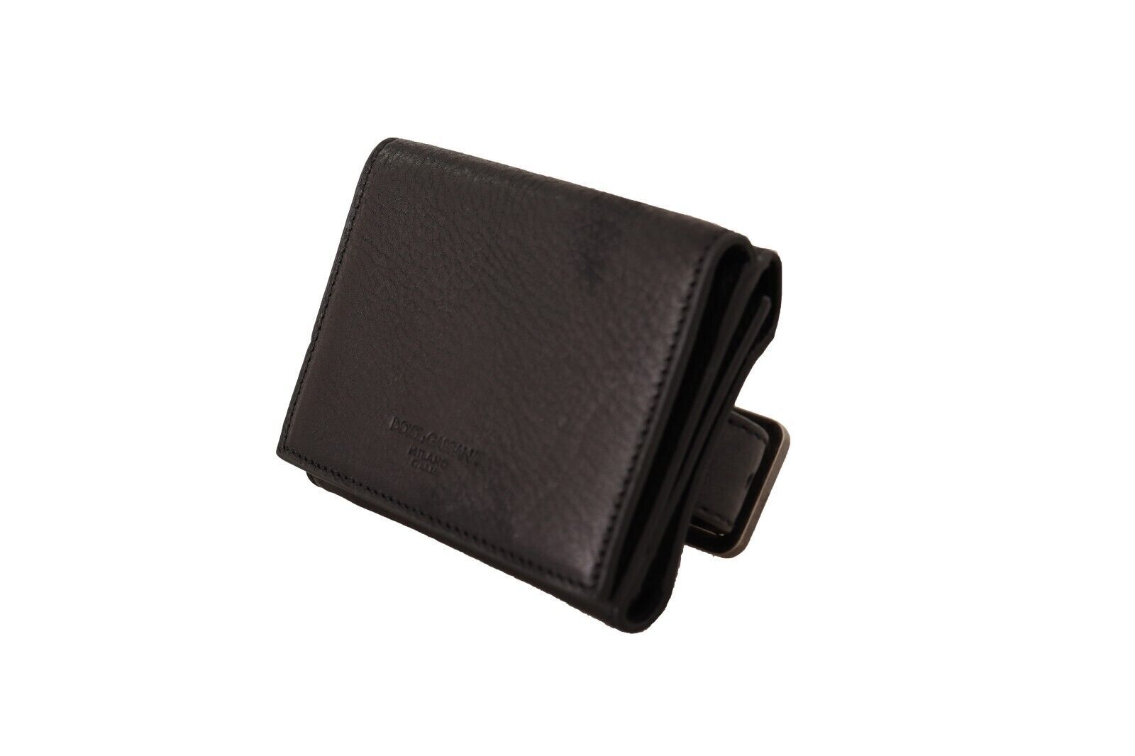 Dolce & Gabbana Elegant Black Leather Trifold Multi Kit - Luksusmuotia Dolce & Gabbana - Tutustu YVES JAVANNI® 