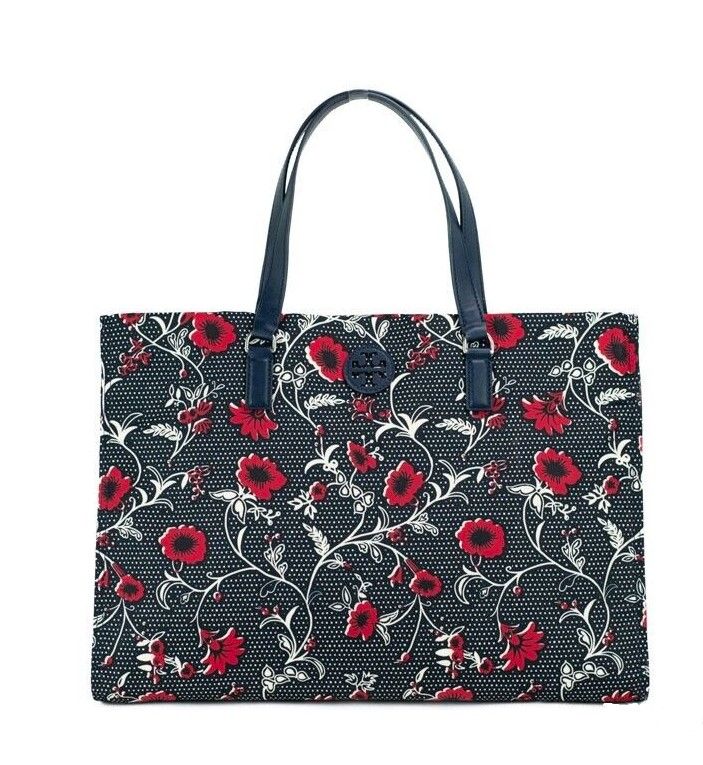 Tory Burch Medium Nylon Retro Batik Print Shoulder Tote Handbag - Luxury from Tory Burch - Shop at YVES JAVANNI