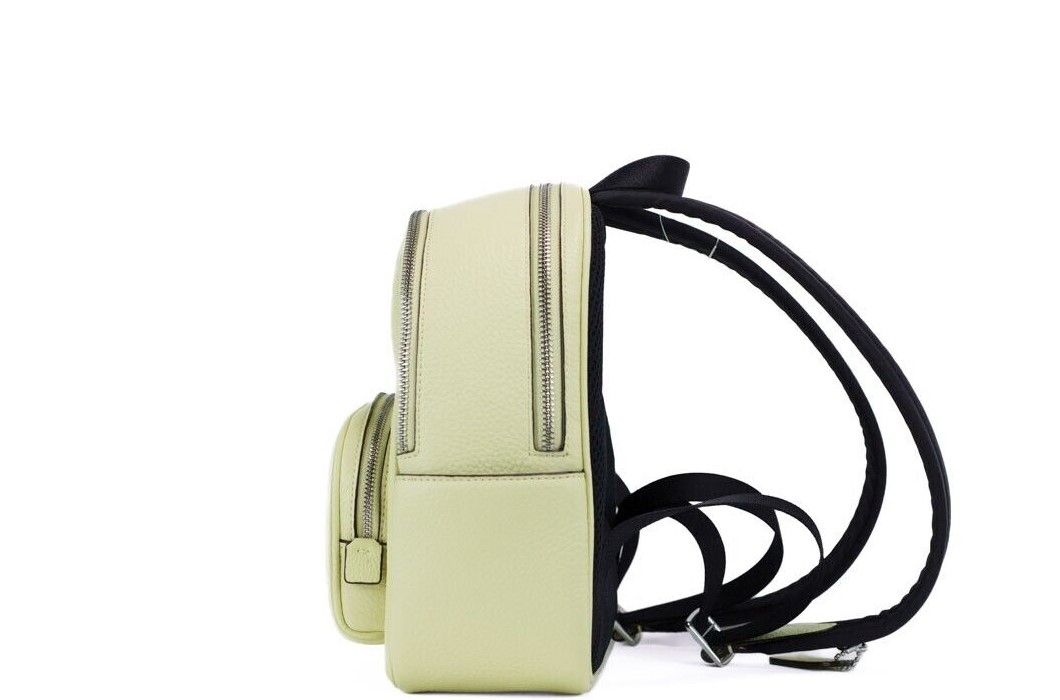 COACH Mini Court Pale Lime Pebbled Leather Shoulder Backpack Bag - Luxury from COACH - Shop at YVES JAVANNI