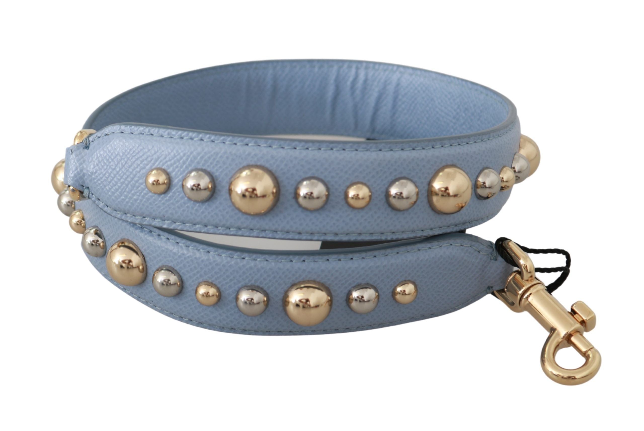 Dolce & Gabbana Elegant Blue Leather Shoulder Strap - Luksusmuotia Dolce & Gabbana - Tutustu YVES JAVANNI® 