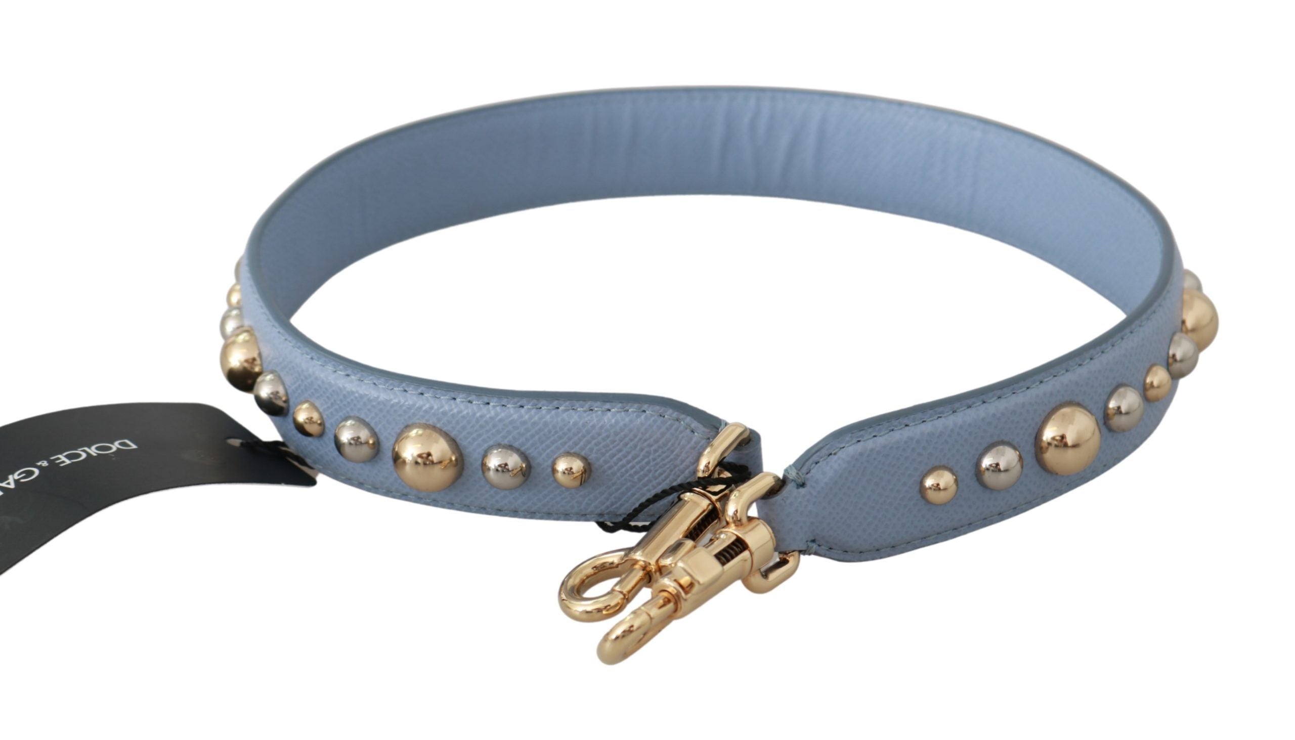 Dolce & Gabbana Elegant Blue Leather Shoulder Strap - Luksusmuotia Dolce & Gabbana - Tutustu YVES JAVANNI® 