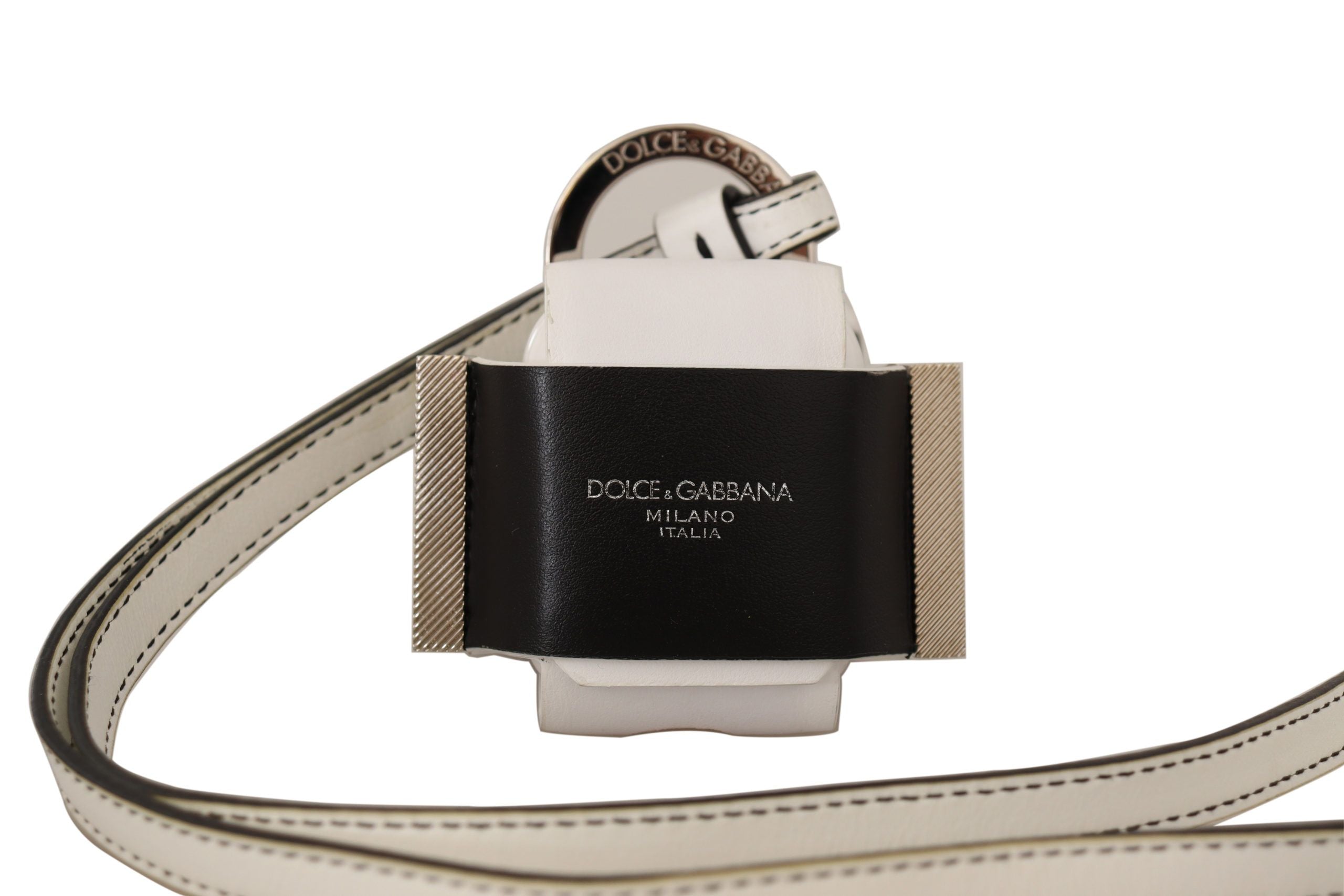 Dolce & Gabbana Chic Leather Airpods Case in Monochrome - Luksusmuotia Dolce & Gabbana - Tutustu YVES JAVANNI® 