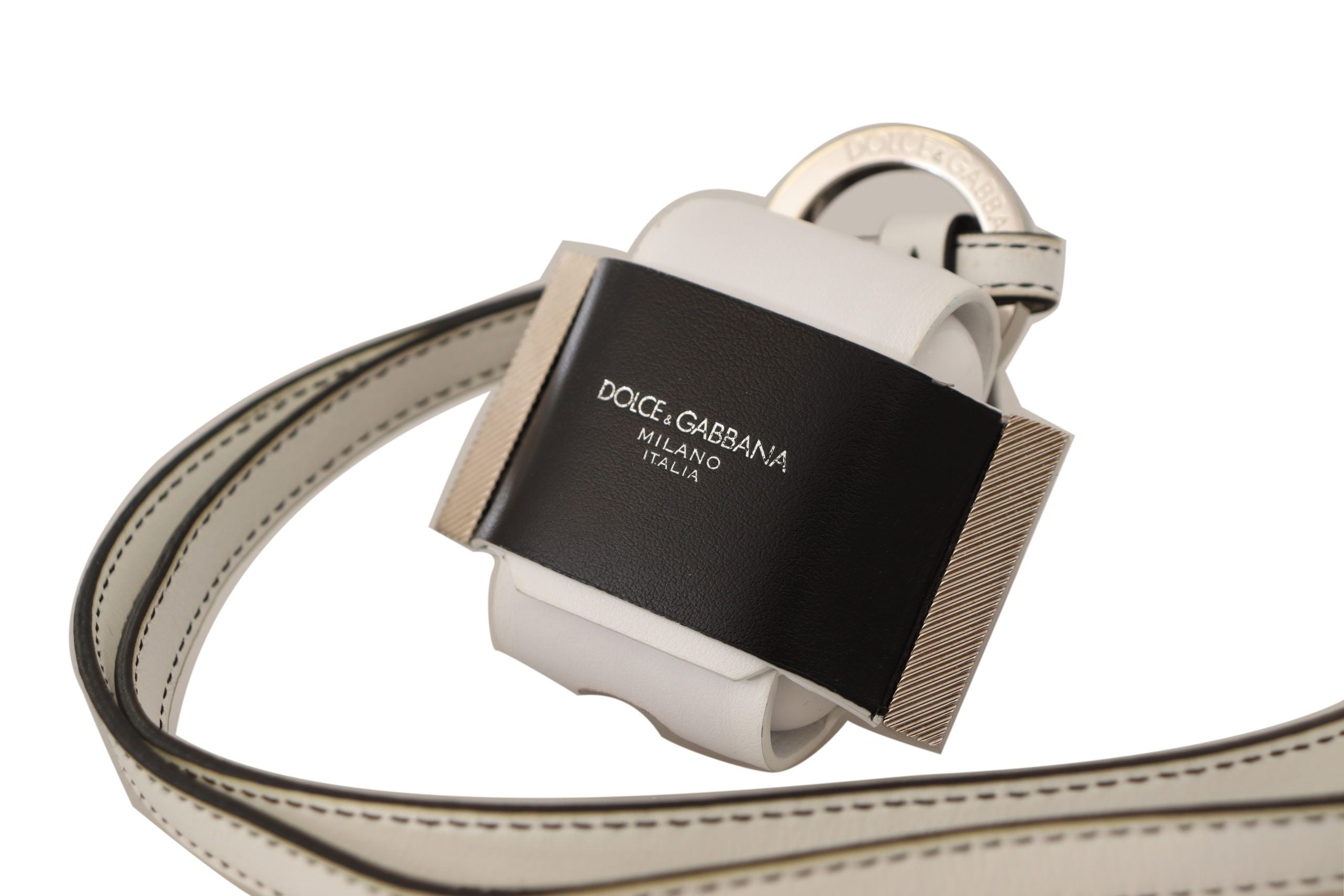 Dolce & Gabbana Chic Leather Airpods Case in Monochrome - Luksusmuotia Dolce & Gabbana - Tutustu YVES JAVANNI® 