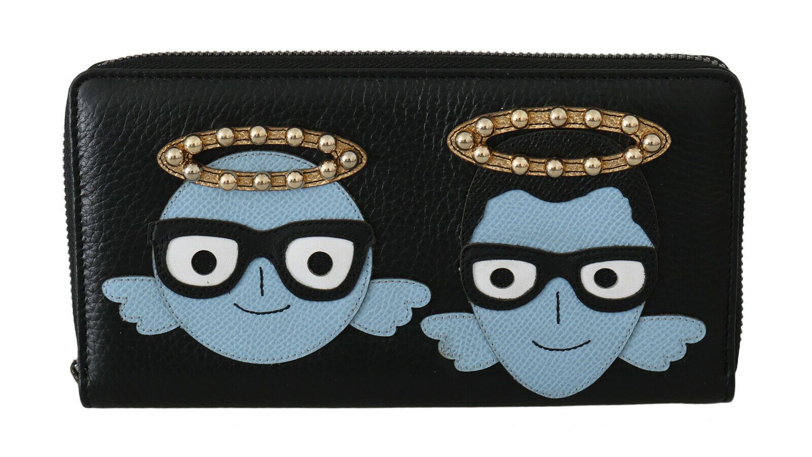 Dolce & Gabbana Elegant Black Leather Zip Wallet - Luksuslaukut ja asusteet Dolce & Gabbana - Tutustu YVES JAVANNI® 