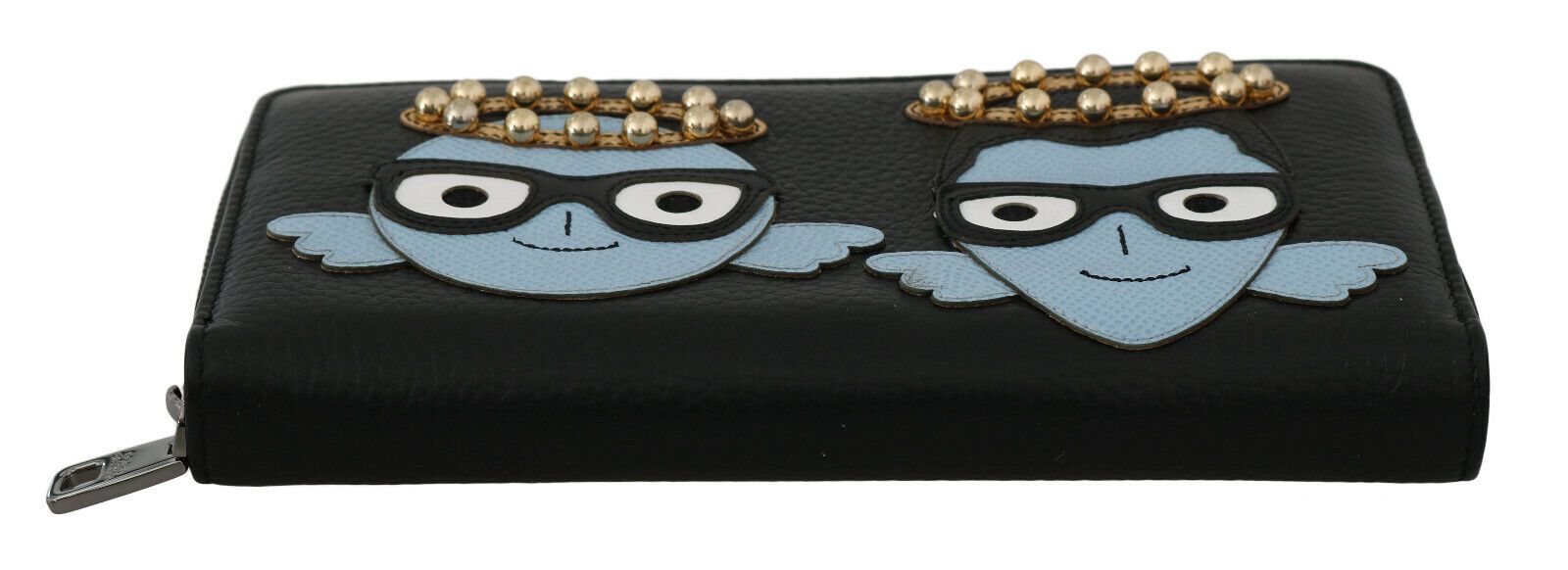 Dolce & Gabbana Elegant Black Leather Zip Wallet - Luksuslaukut ja asusteet Dolce & Gabbana - Tutustu YVES JAVANNI® 