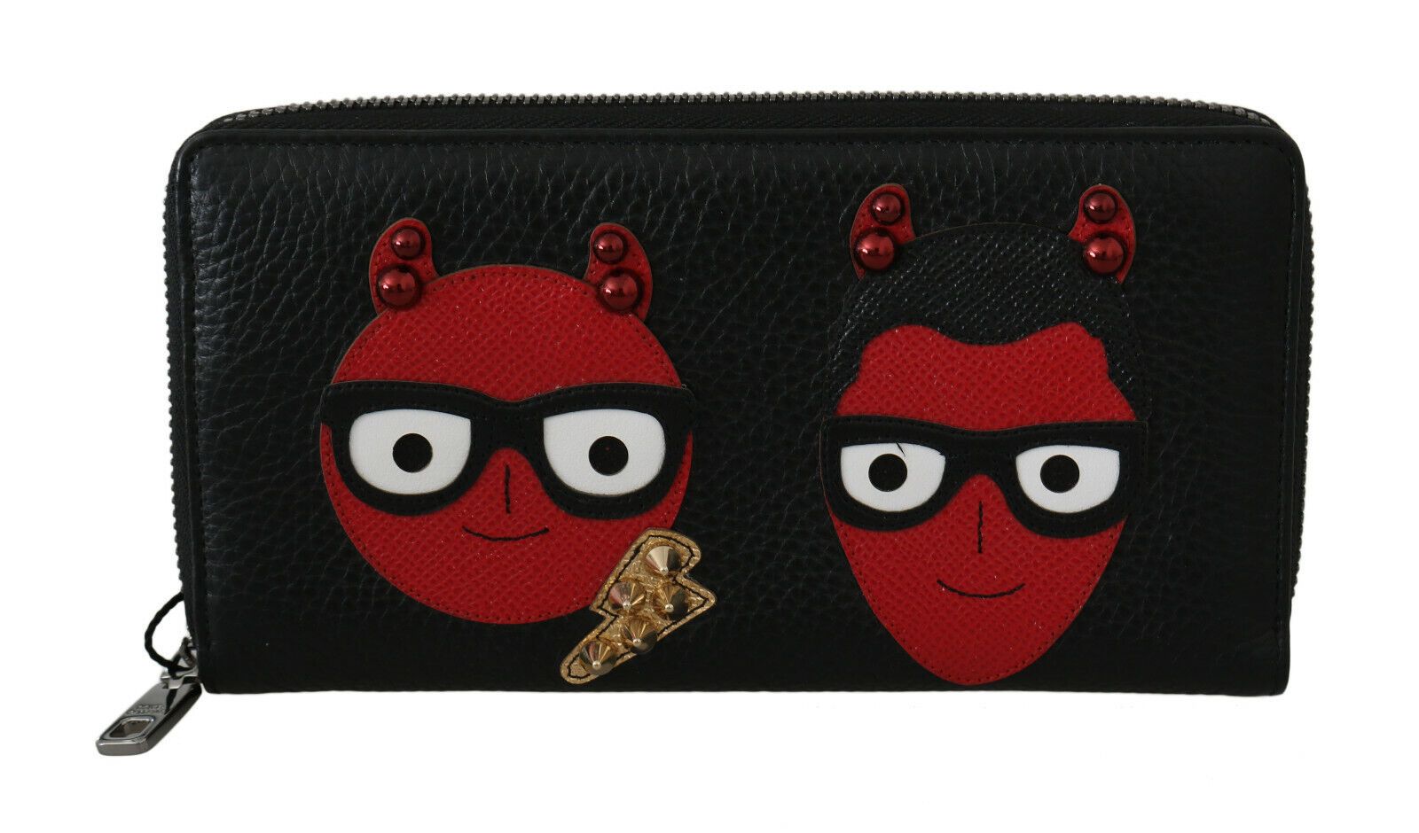 Dolce & Gabbana Chic Black and Red Leather Continental Wallet - Luksuslaukut ja asusteet Dolce & Gabbana - Tutustu YVES JAVANNI® 