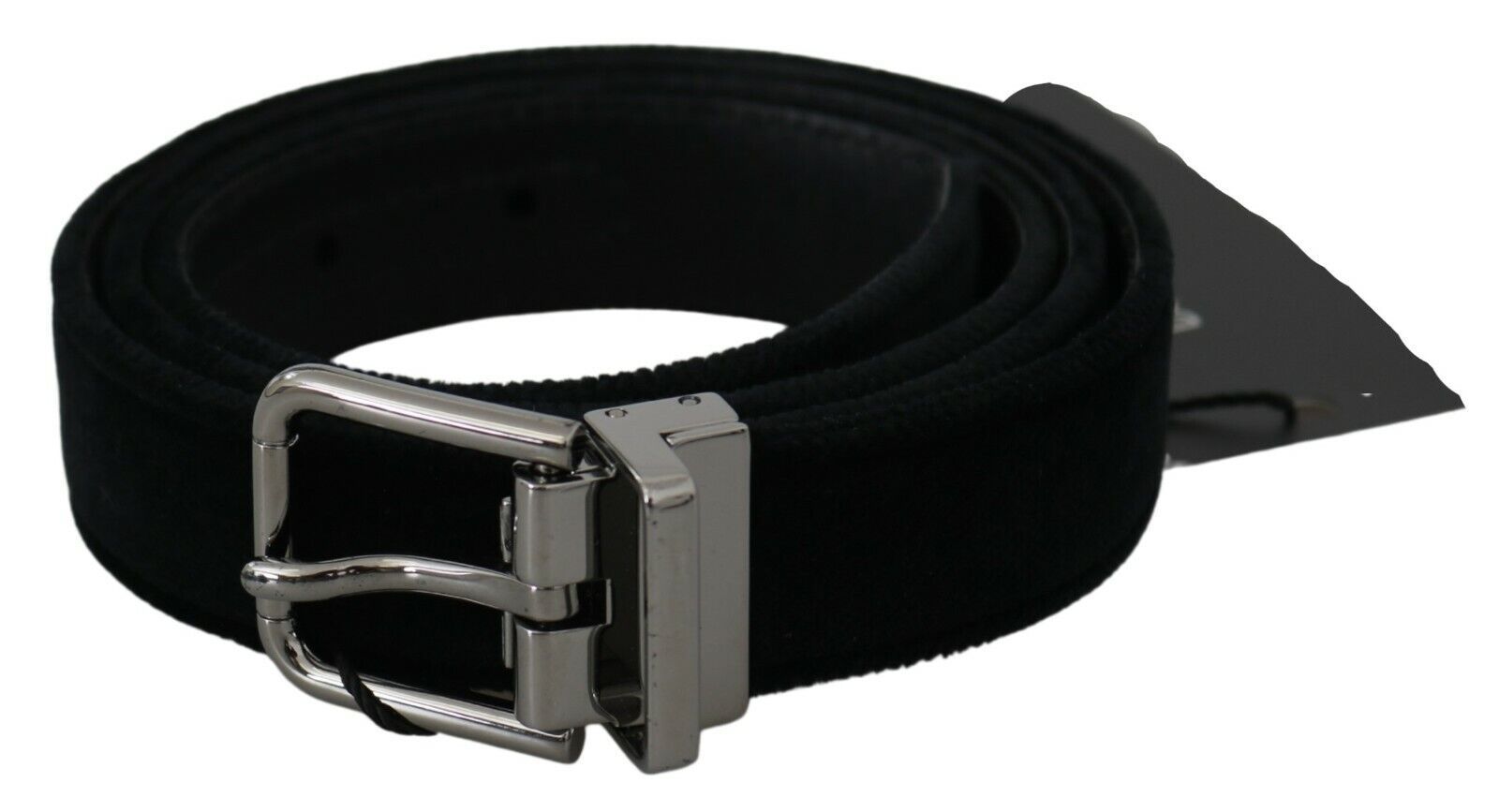 Dolce & Gabbana Elegant Black Leather Belt with Velvet Interior - Luksusmuotia Dolce & Gabbana - Tutustu YVES JAVANNI® 