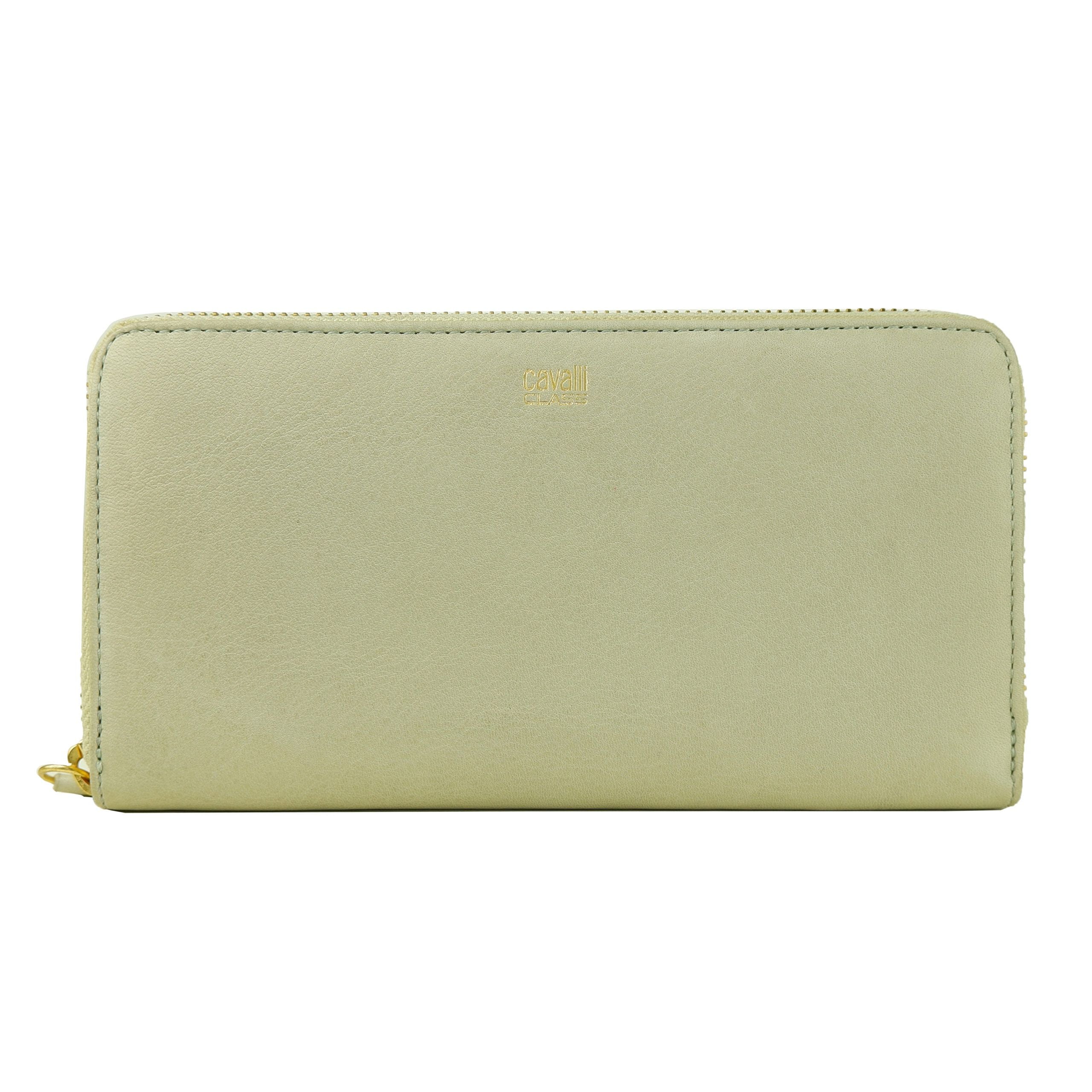 Cavalli Class Etoupe Grey Zippered Purse - Luxury from Cavalli Class - Shop at YVES JAVANNI