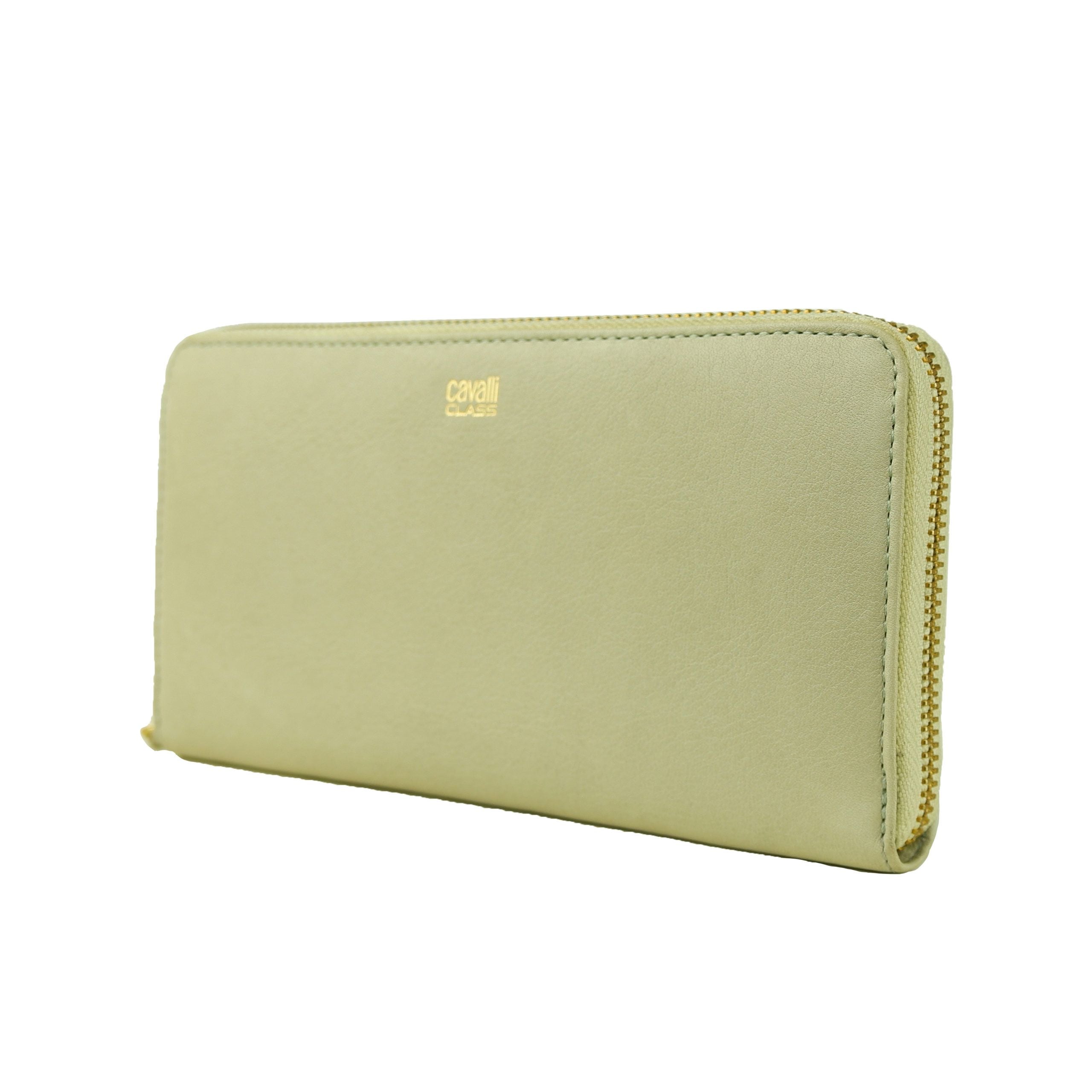 Cavalli Class Etoupe Grey Zippered Purse - Luksusmuotia Cavalli Class - Tutustu YVES JAVANNI® 