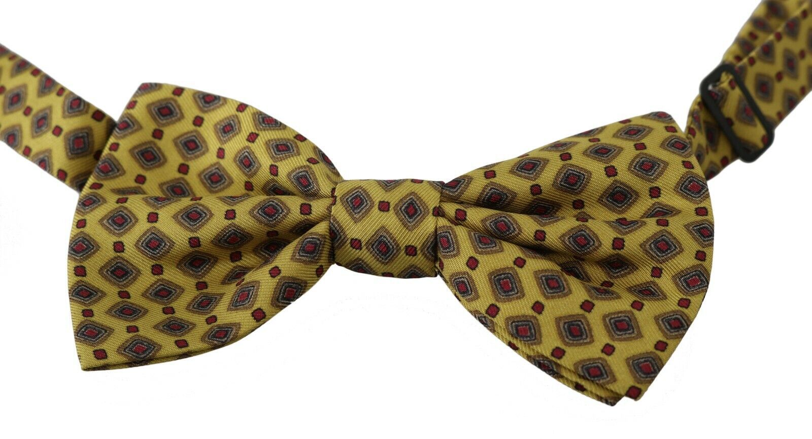 Dolce & Gabbana Elegant Yellow Silk Bow Tie - Luksusmuotia Dolce & Gabbana - Tutustu YVES JAVANNI® 