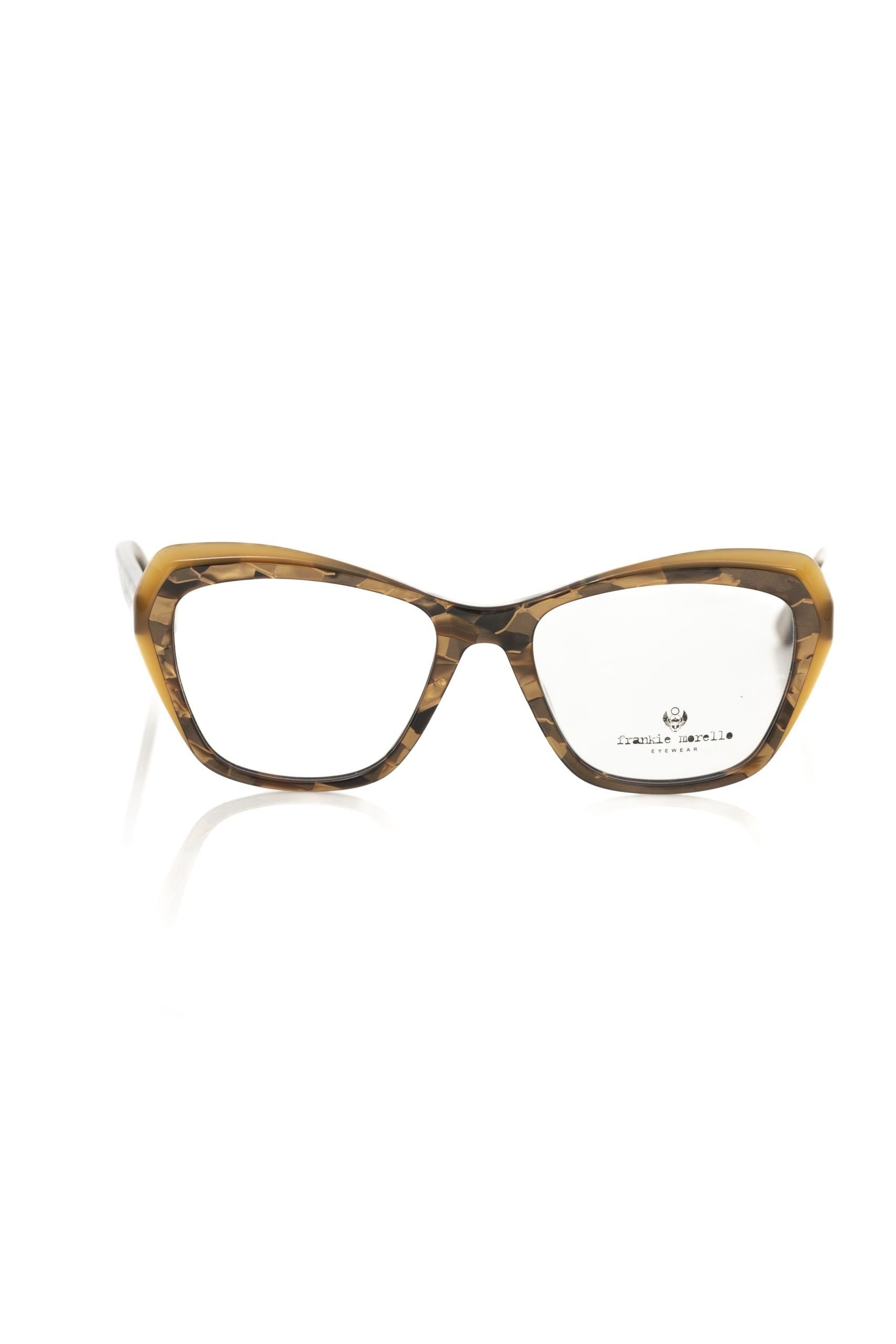 Frankie Morello Beige Acetate Women Frame - Luksusmuotia Frankie Morello - Tutustu YVES JAVANNI® 