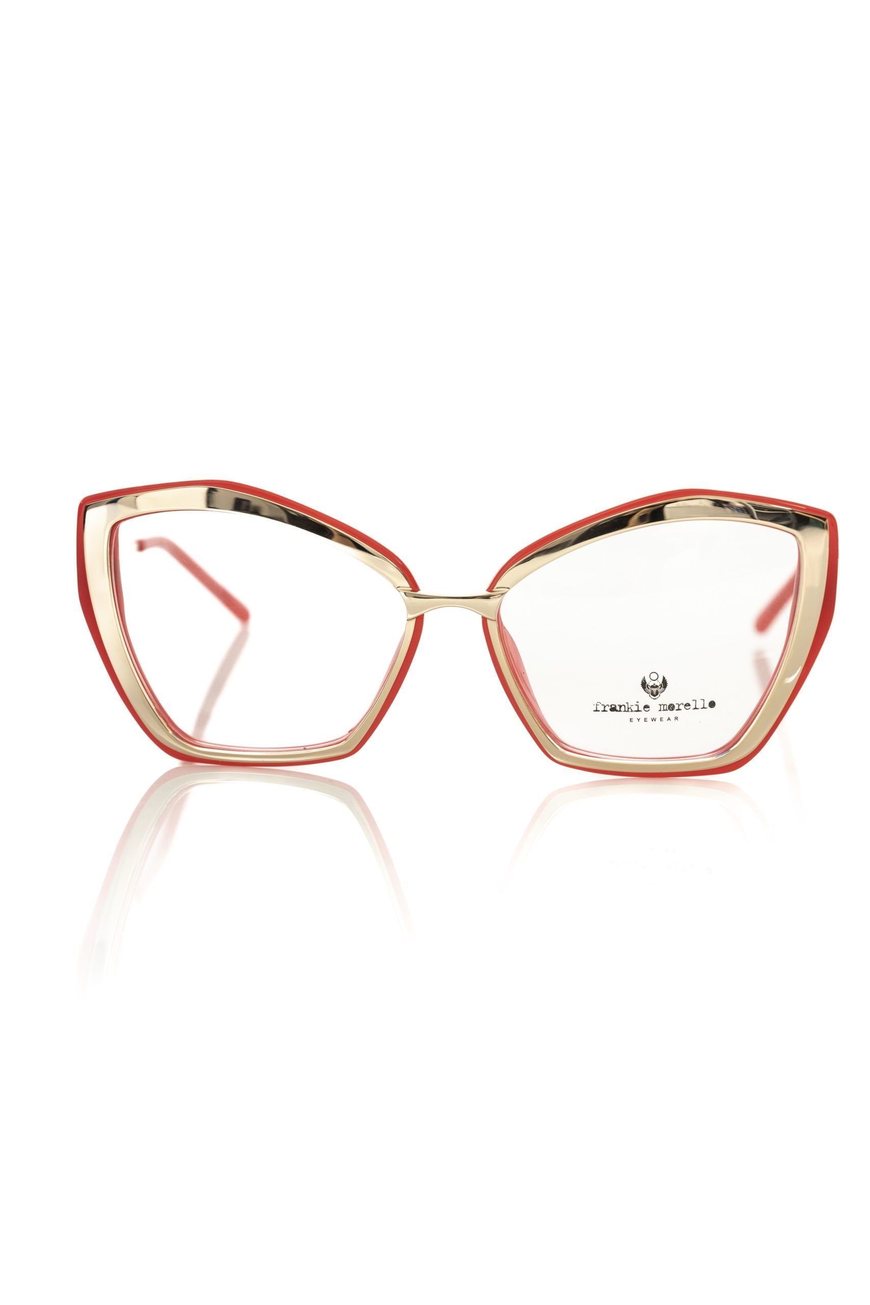 Frankie Morello Red Acetate Women Frame - Luksusmuotia Frankie Morello - Tutustu YVES JAVANNI® 