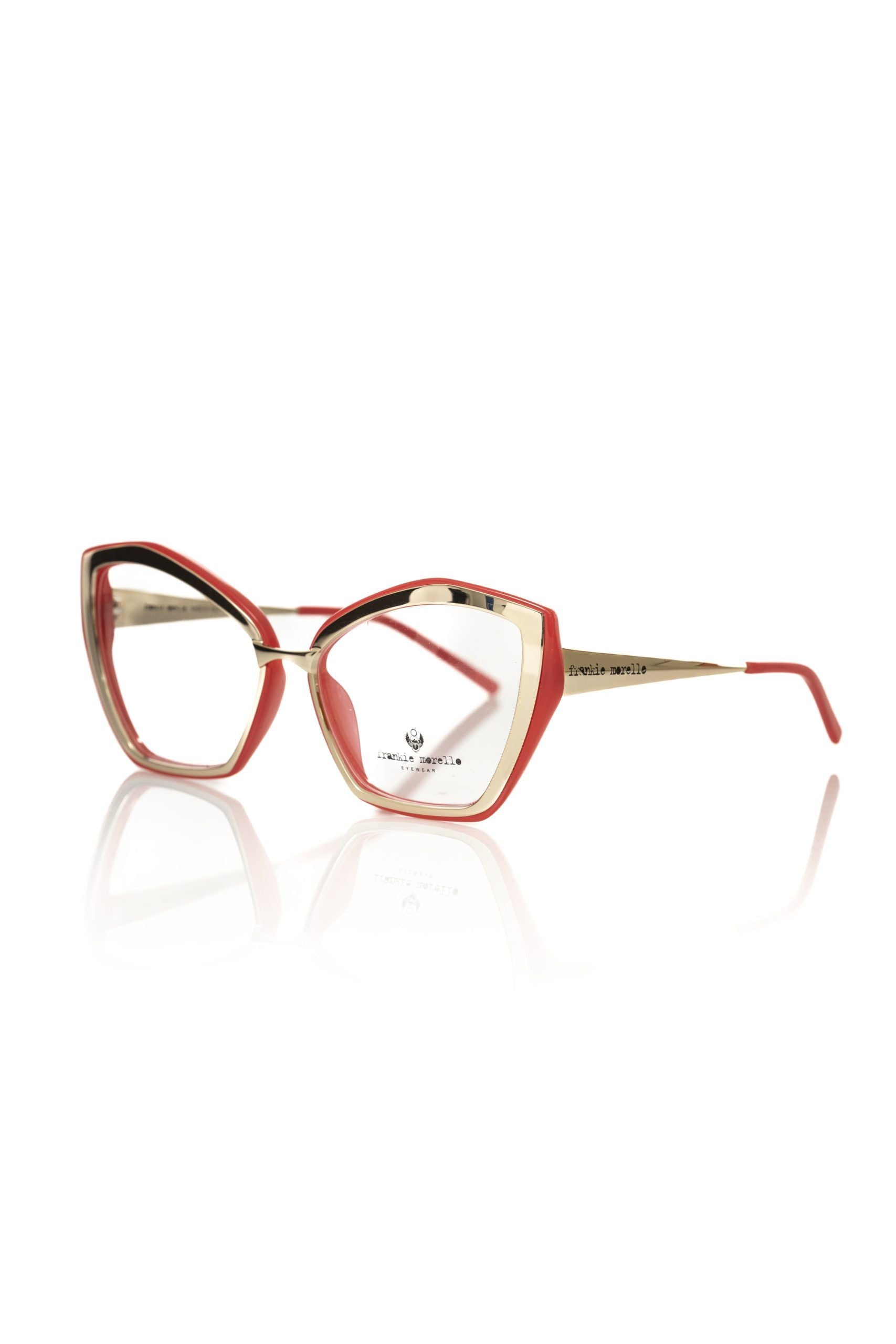 Frankie Morello Red Acetate Women Frame - Luksusmuotia Frankie Morello - Tutustu YVES JAVANNI® 