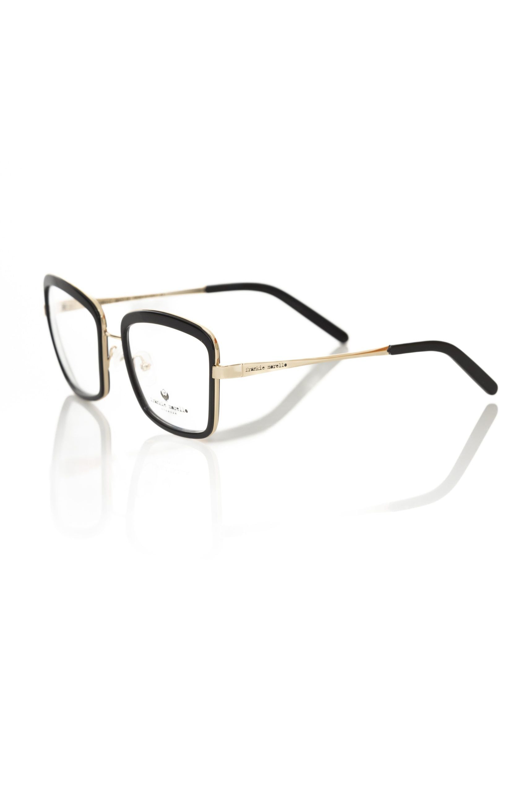 Frankie Morello Black Metallic Women's Eyeglass Frame - Luksusmuotia Frankie Morello - Tutustu YVES JAVANNI® 