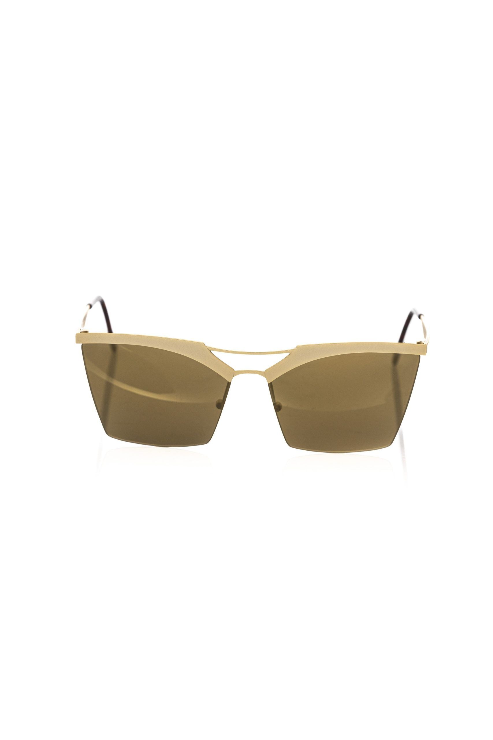 Frankie Morello Gold Metallic Women Sunglass - Luksusmuotia Frankie Morello - Tutustu YVES JAVANNI® 