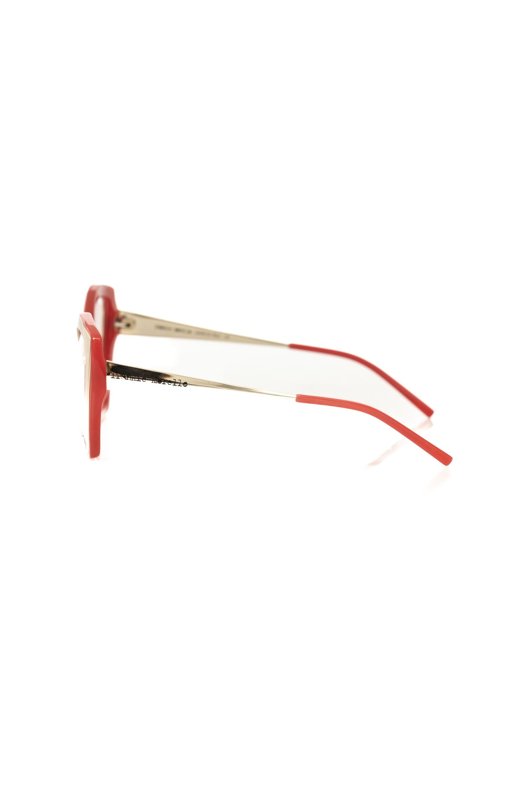 Frankie Morello Red Acetate Women Frame - Luksusmuotia Frankie Morello - Tutustu YVES JAVANNI® 