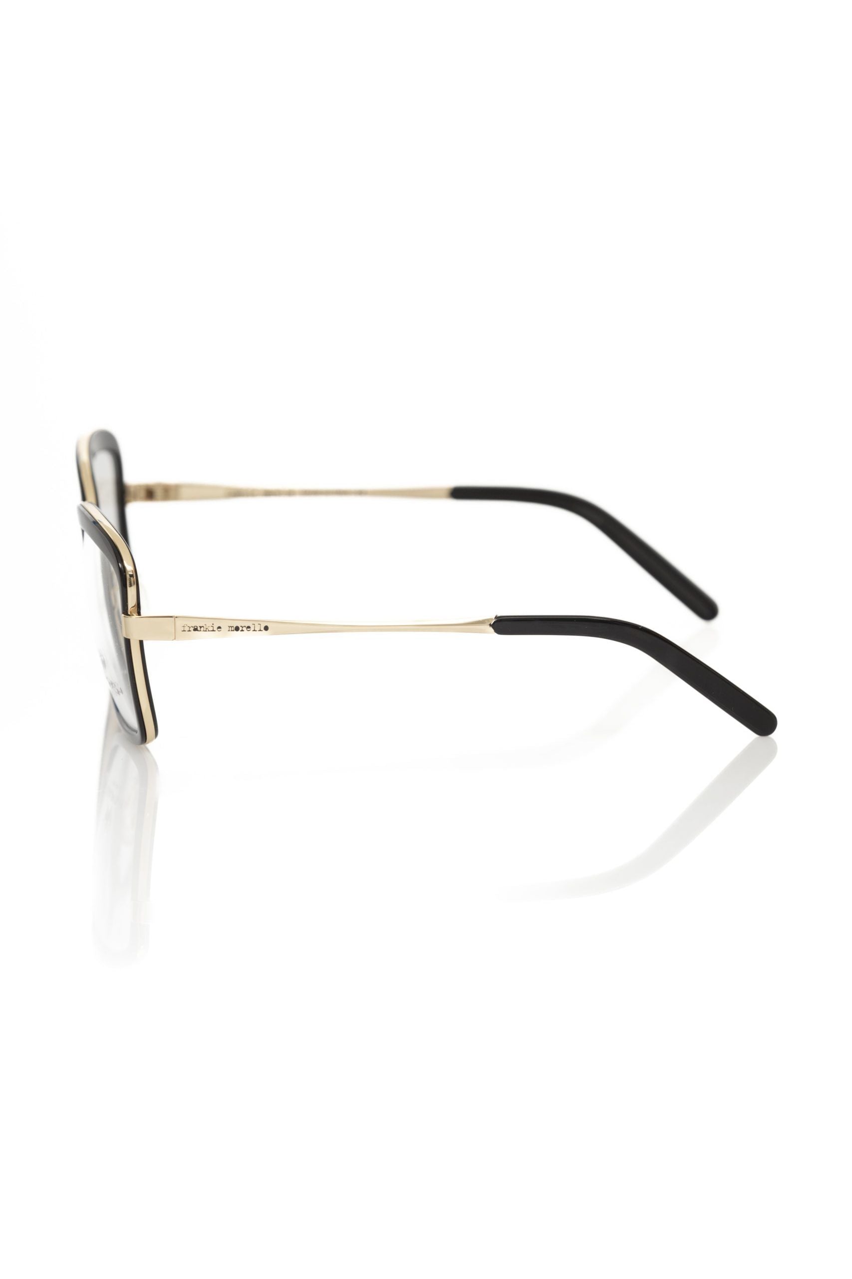 Frankie Morello Black Metallic Women's Eyeglass Frame - Luksusmuotia Frankie Morello - Tutustu YVES JAVANNI® 