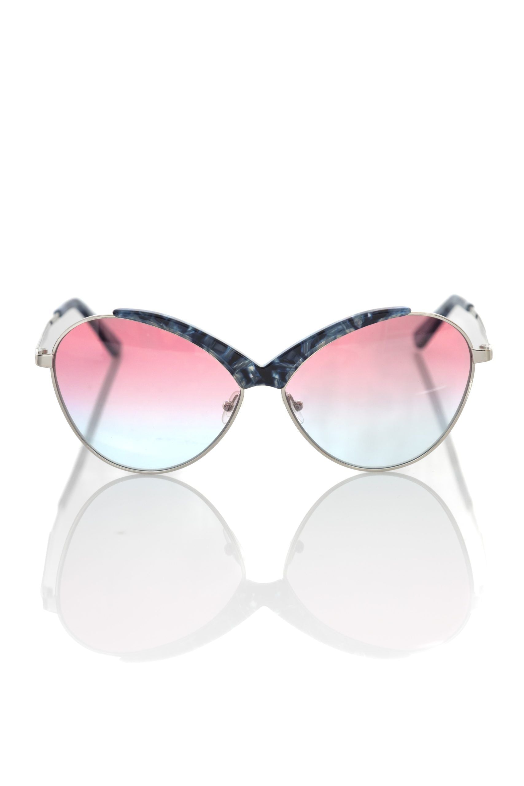 Frankie Morello Blue Metallic Fiber Women Sunglass - Luksusmuotia Frankie Morello - Tutustu YVES JAVANNI® 