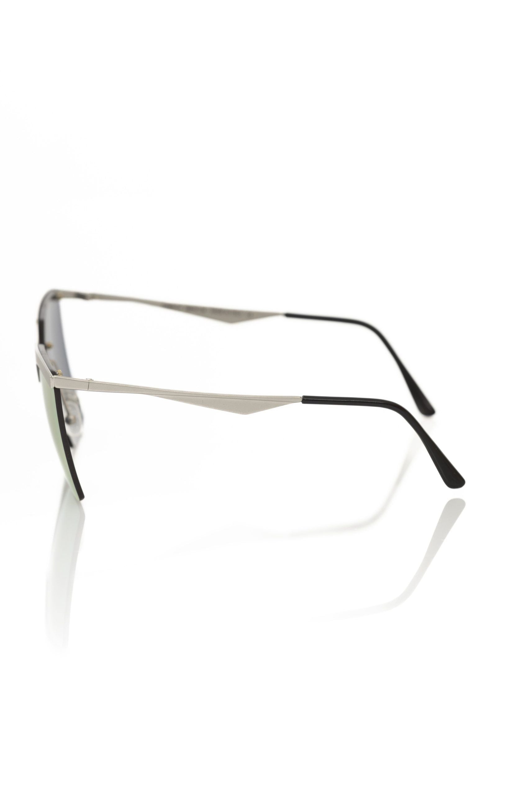 Frankie Morello Silver Metallic Women Sunglass - Luksusmuotia Frankie Morello - Tutustu YVES JAVANNI® 