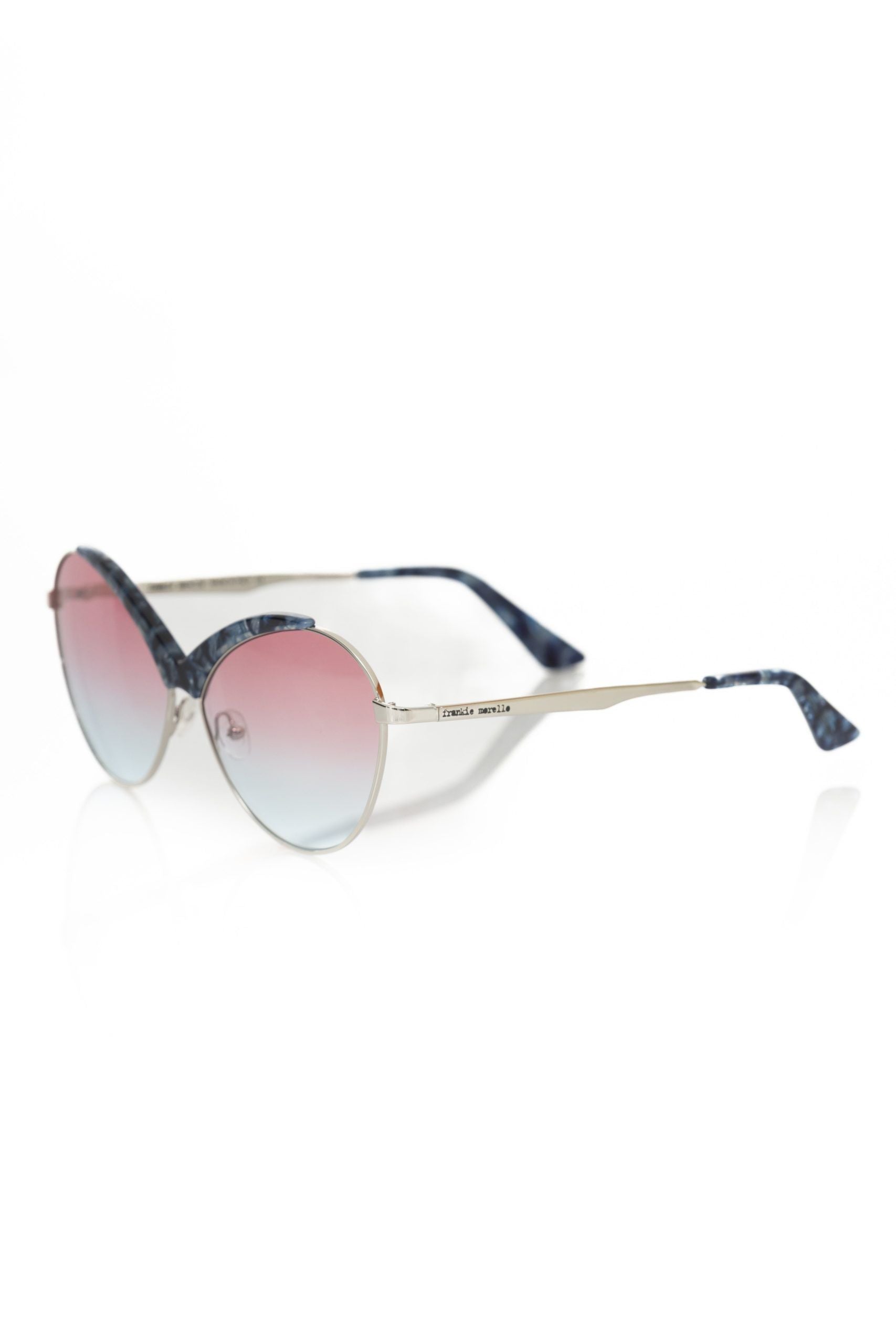 Frankie Morello Blue Metallic Fiber Women Sunglass - Luksusmuotia Frankie Morello - Tutustu YVES JAVANNI® 