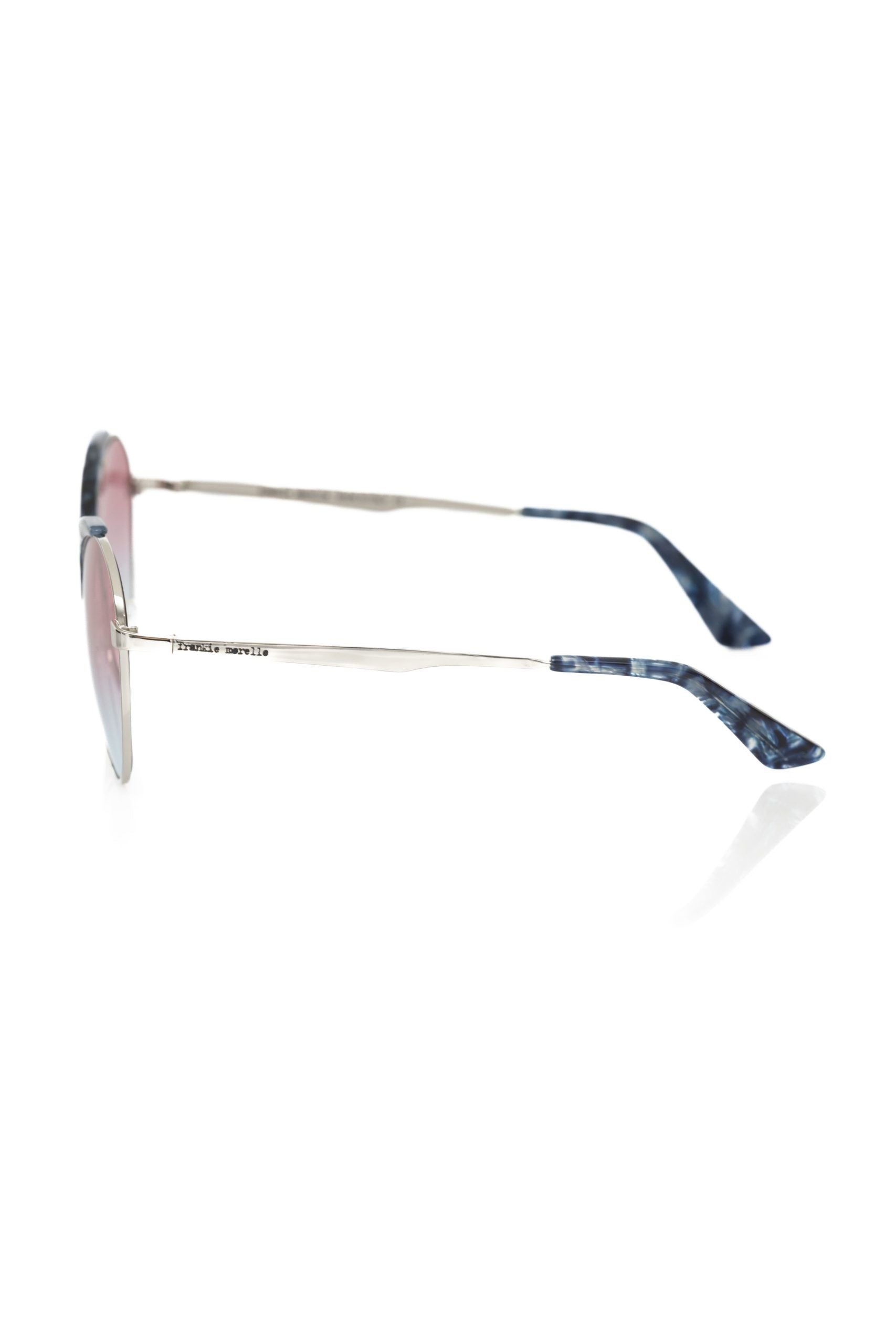 Frankie Morello Blue Metallic Fiber Women Sunglass - Luksusmuotia Frankie Morello - Tutustu YVES JAVANNI® 