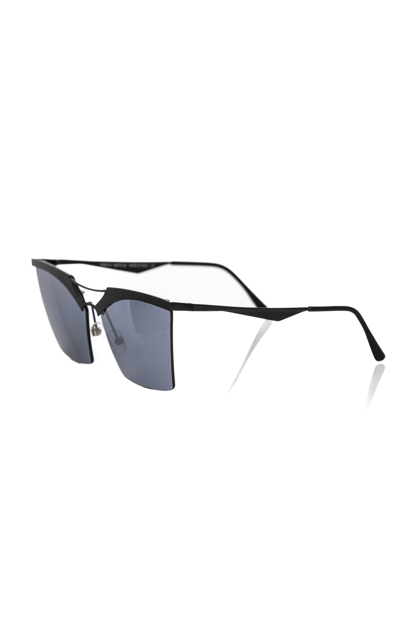 Frankie Morello Black Metallic Women Sunglass - Luksusmuotia Frankie Morello - Tutustu YVES JAVANNI® 