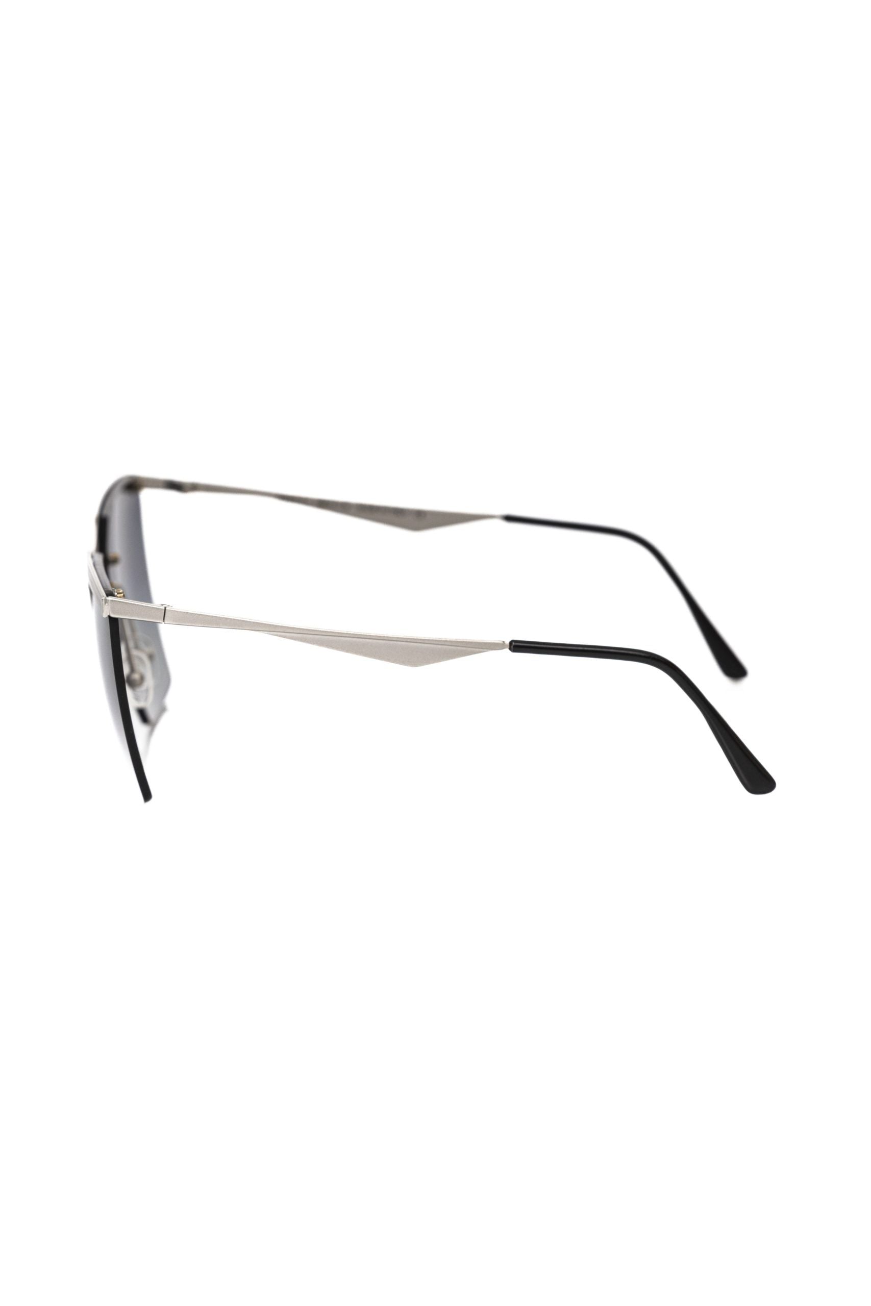 Frankie Morello Silver Metallic Women Sunglass - Luksusmuotia Frankie Morello - Tutustu YVES JAVANNI® 