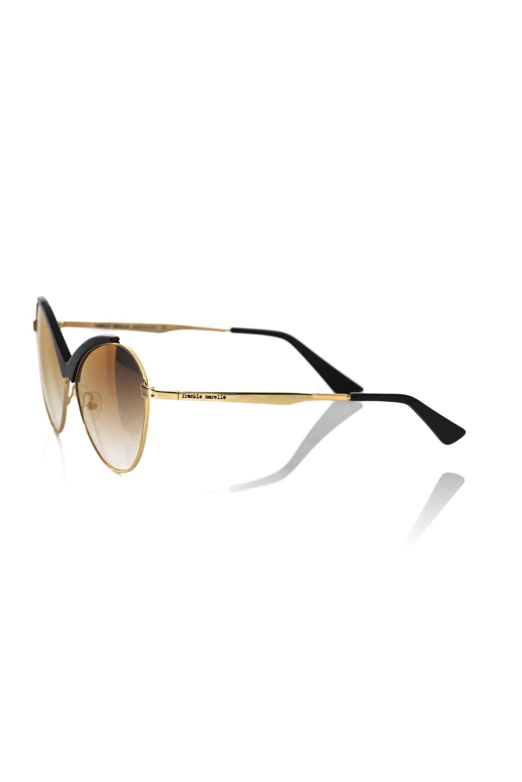 Frankie Morello Black Metallic Women Sunglass - Luksusmuotia Frankie Morello - Tutustu YVES JAVANNI® 