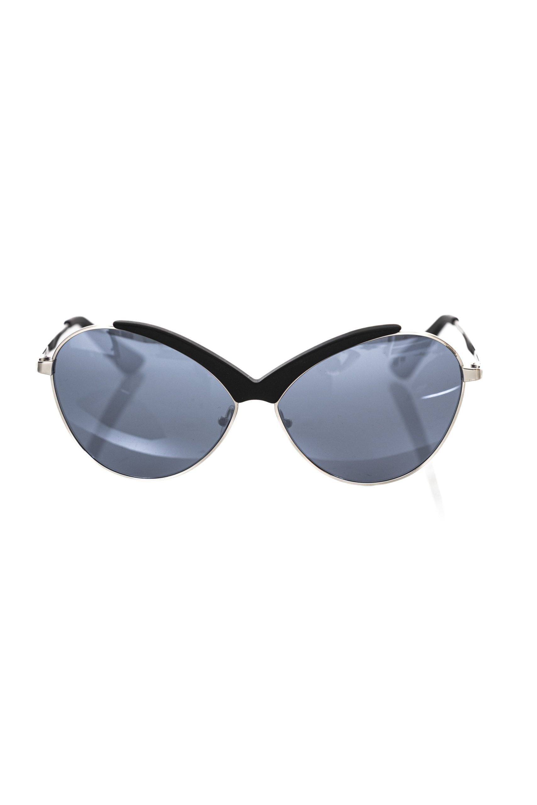 Frankie Morello Black Metallic Women Sunglass - Luksusmuotia Frankie Morello - Tutustu YVES JAVANNI® 